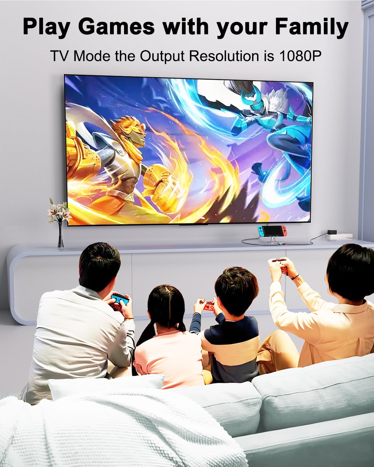 Dnkeaur Switch Dock For Nintendo Switch & Oled, Nintendo Switch Docking Station For Tv,Nintendo Switch Base Accessories,Portable