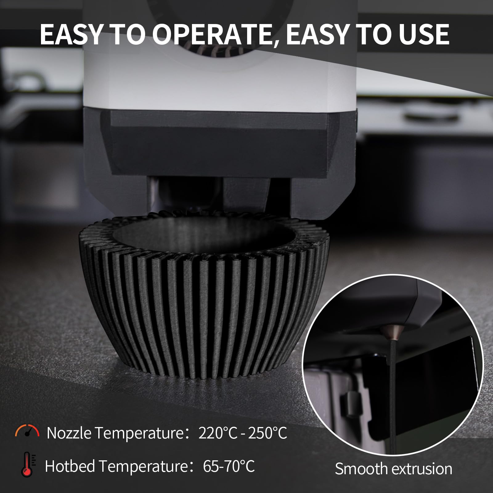 Carbon Fiber Pla Filament 1.75Mm, Tinmorry Pla-Cf 3D Printing Filament, Highly Compatible With Bambu Fdm 3D Printer, 1 Kg 1 Spoo