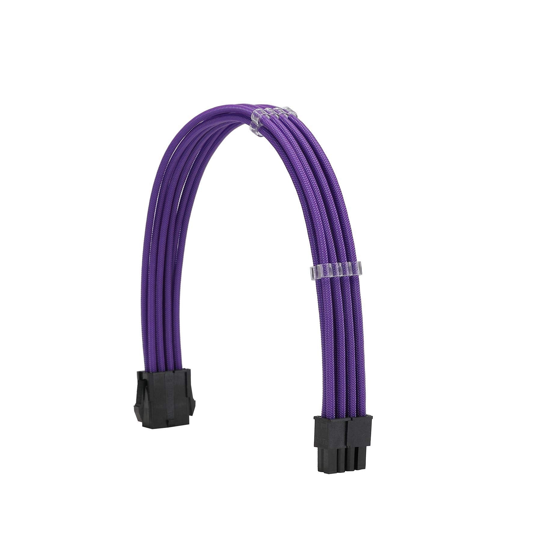 Formulamod Sleeve Extension Power Supply Cable Kit 18Awg Atx 24P+ Eps 8 P+Pci E8 P With Combs For Psu To Motherboard/Gpu (Purple