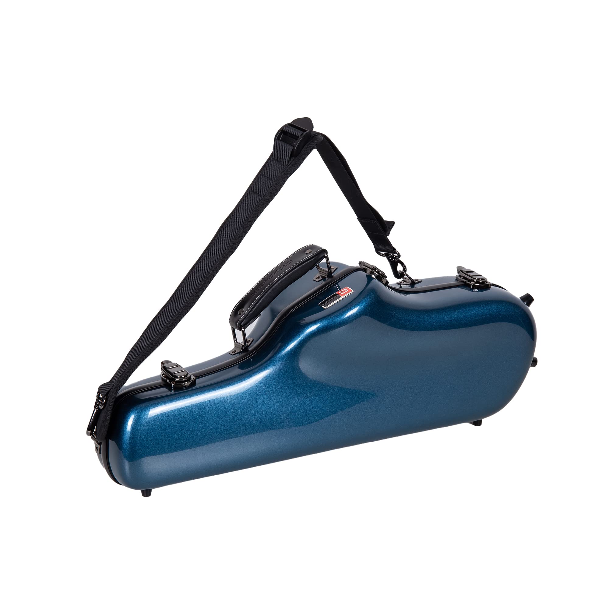 Crossrock Fiberglass Case Fits For Alto Saxophone With Removable Shoulder Straps Blue(Crf1020Asbl)