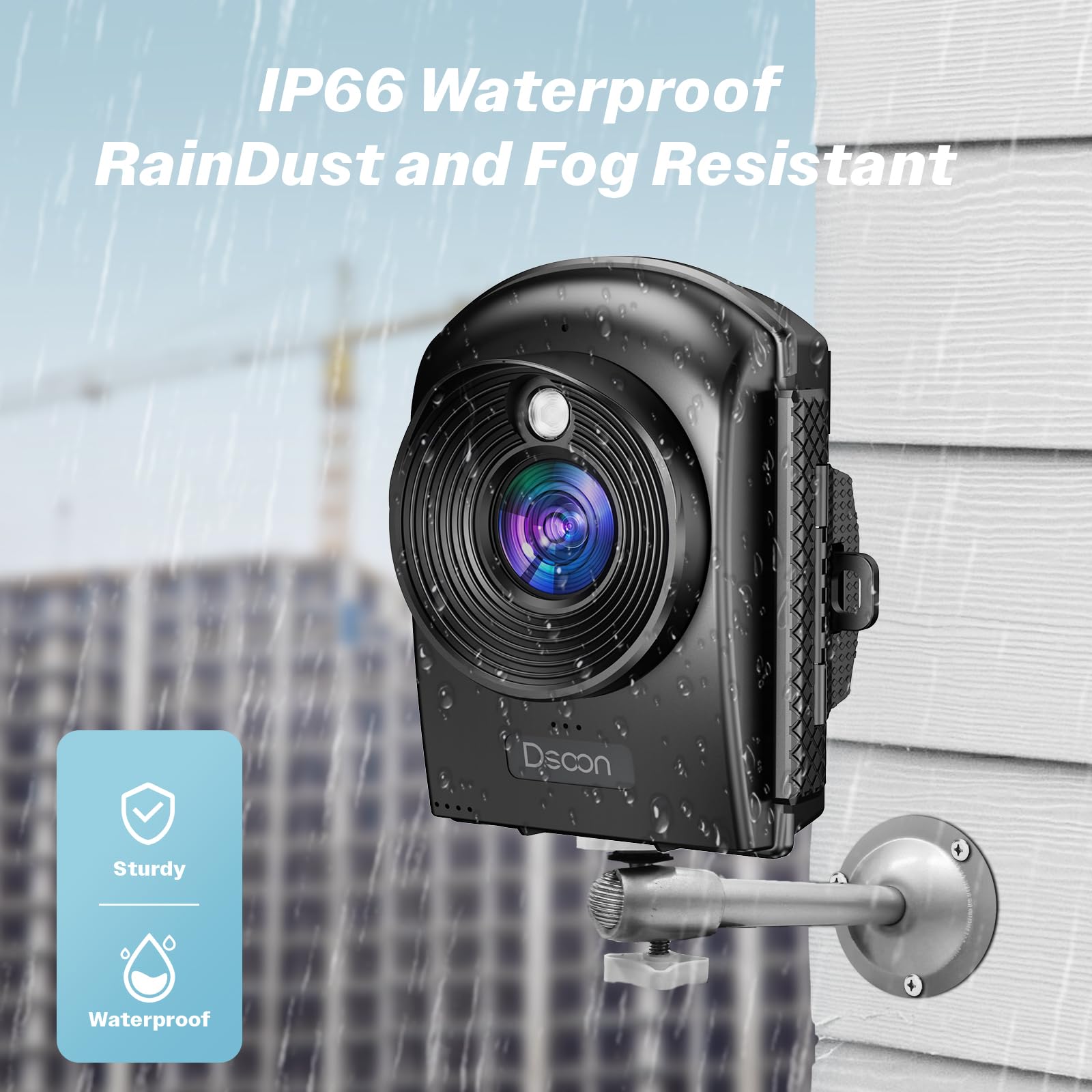 Dsoon Time Lapse Camera,1080P Hd Timelapse Camera Outdoor,110 Wide Angle & 2.4'' Lcd Screen,180 Days Standby For Record Construc