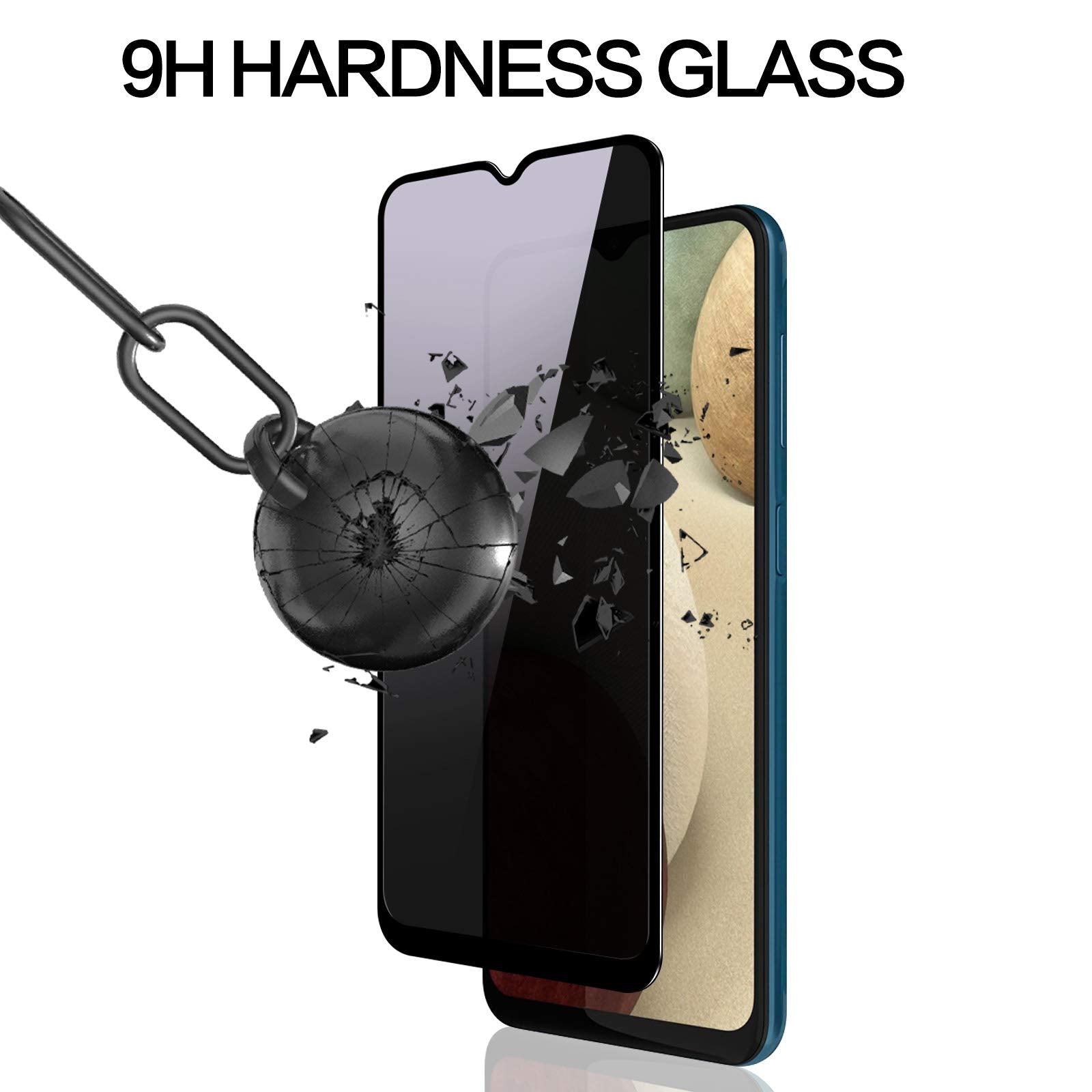 Ywxtw Privacy Screen Protector For Samsung Galaxy A12/A13/A13 Lte/A32 5G/A03S/A02S, Upgraded Anti Spy Anti Peeping Tempered Glas