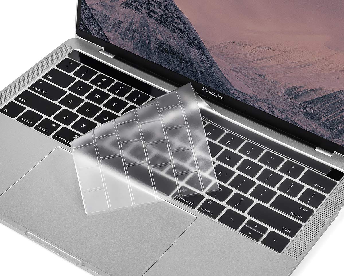 For Macbook Pro Touch Bar Keyboard Cover, Casebuy Ultra Thin Clear Keyboard Skin For 2019 2016 Release Macbook Pro With Touchbar