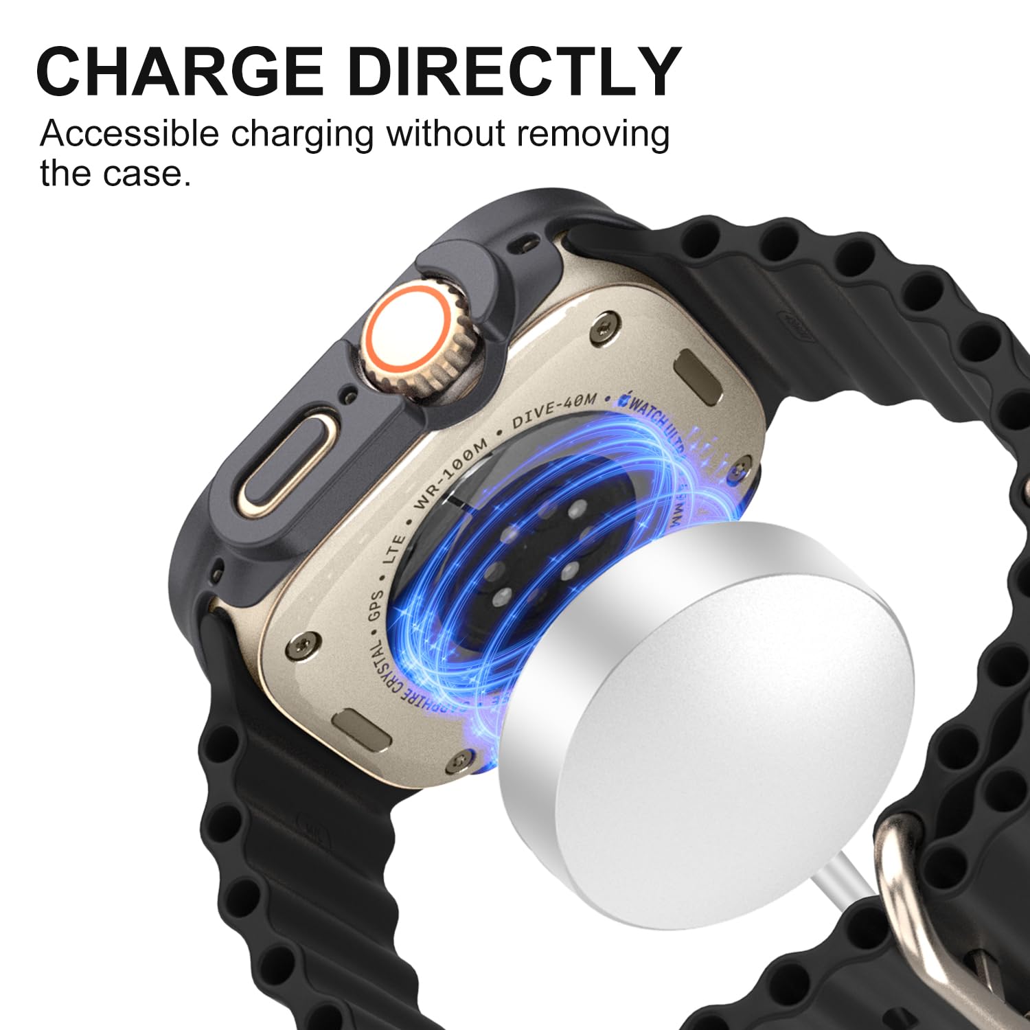 [9 Pack] Pocoukate Case Compatible With 49Mm Apple Watch Ultra & Ultra 2 With Tempered Glass Screen Protector Full Scratch Resis