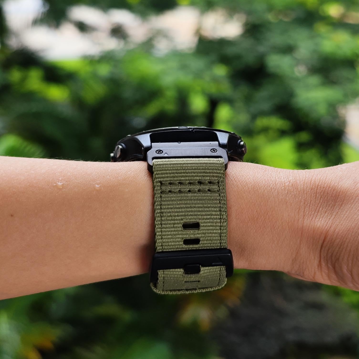 Abanen Upgraded Quick Fit 22Mm Nylon Watch Bands For Garmin Fenix 7 / Fenix 6 / Fenix 5 / Epix 2, Adjustable Woven Nylon Webbing