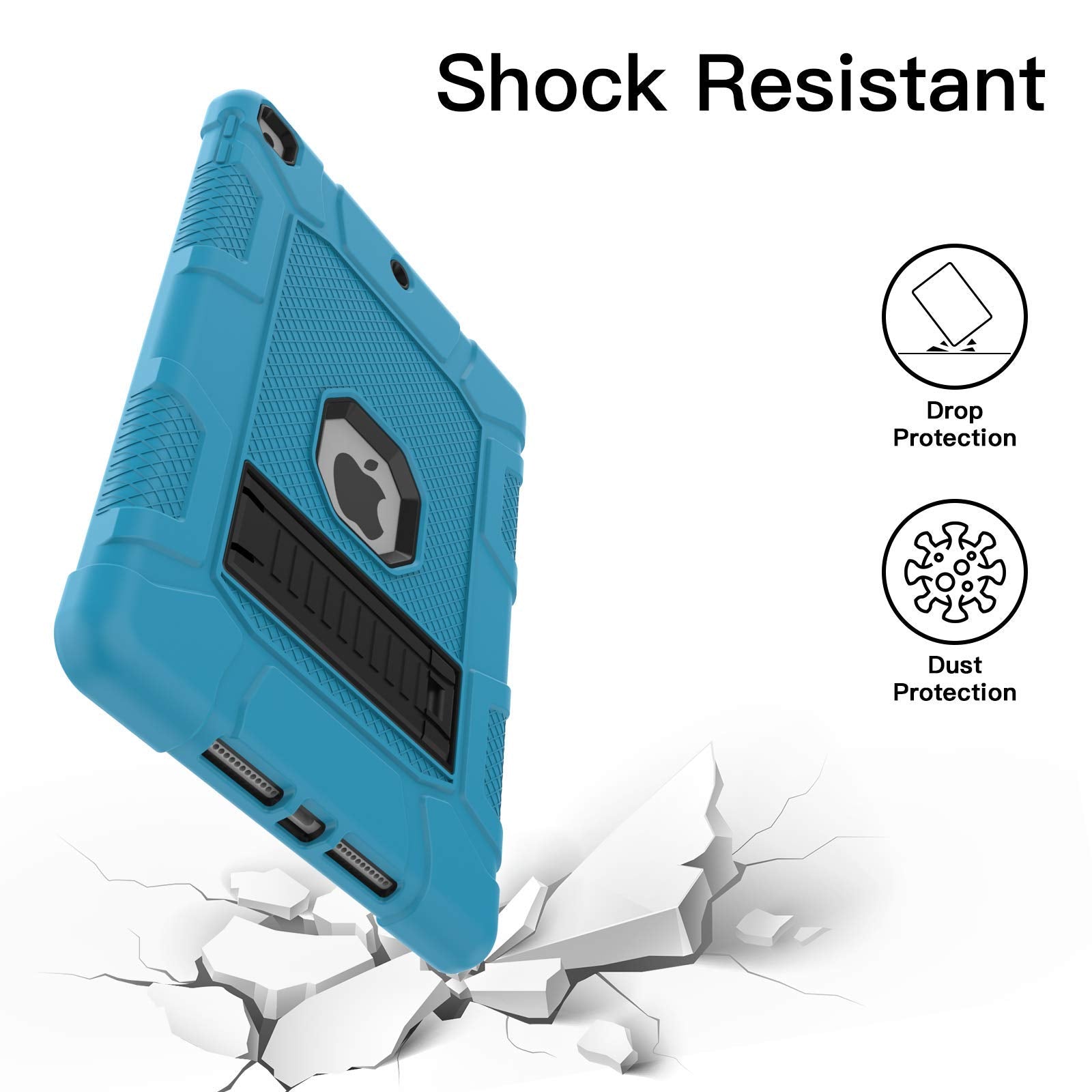 Rantice Ipad 9Th Generation Case, Ipad 8Th Generation Case, Ipad 7Th Generation Case, Hybrid Shockproof Drop Protection Cover Wi