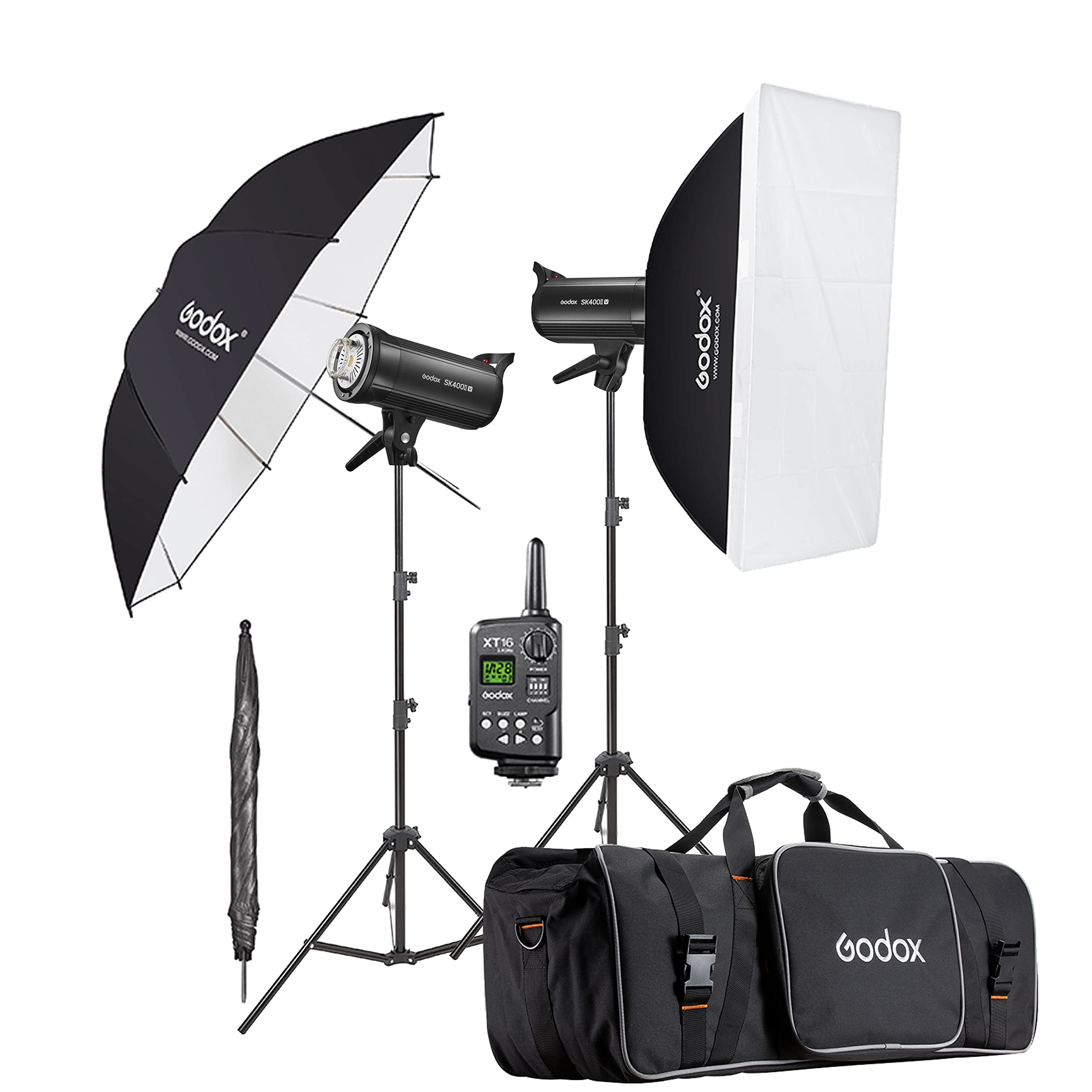Godox 2 X Sk400Ii V 800Ws Strobe Flash Light Monolight Kit For Studio Photography(2023 New Upgrade)