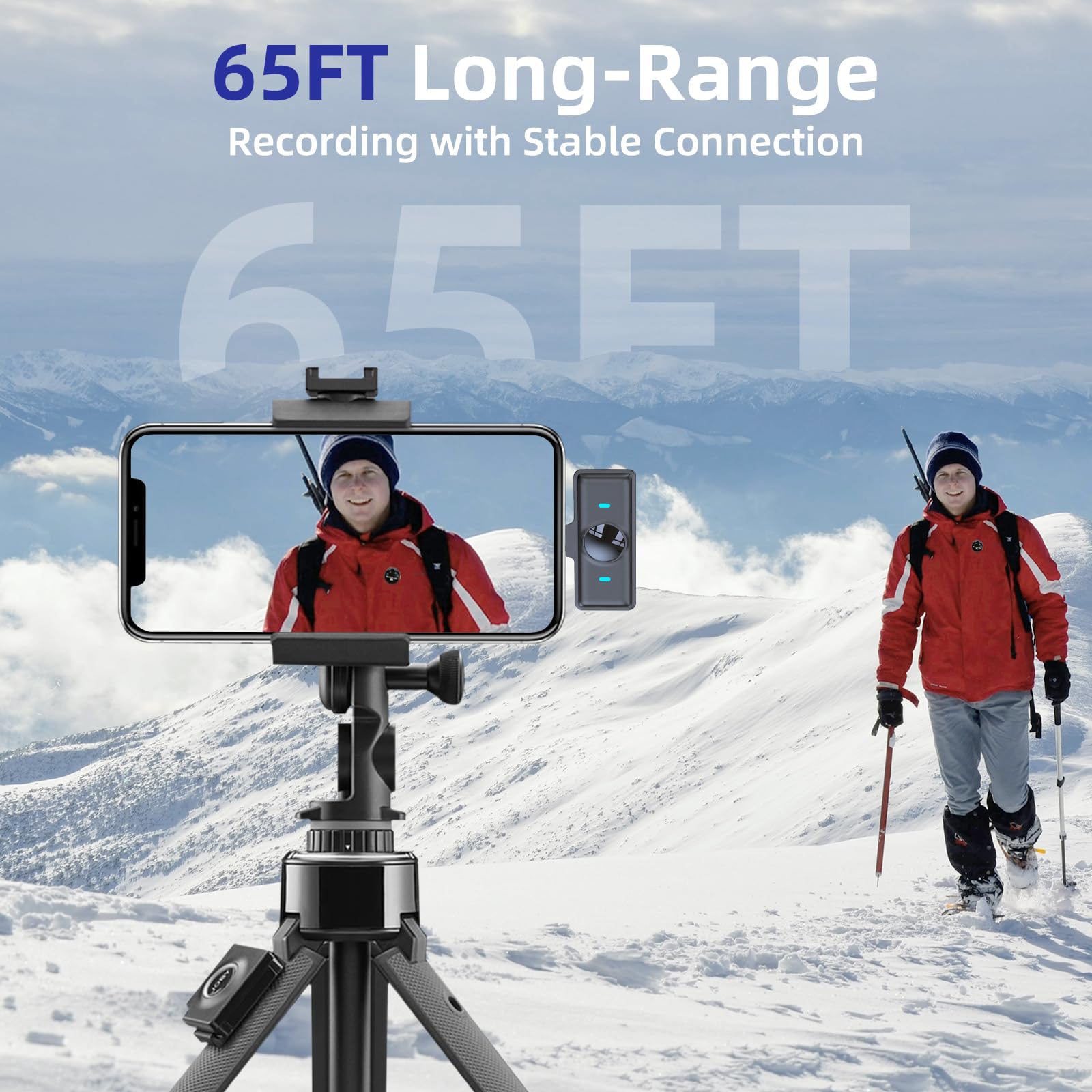 Nptcl Wireless Lavalier Mini Microphone For Iphone 17 16 15 - Noise Canceling Usb C Phone Microphone For Android Video Recording