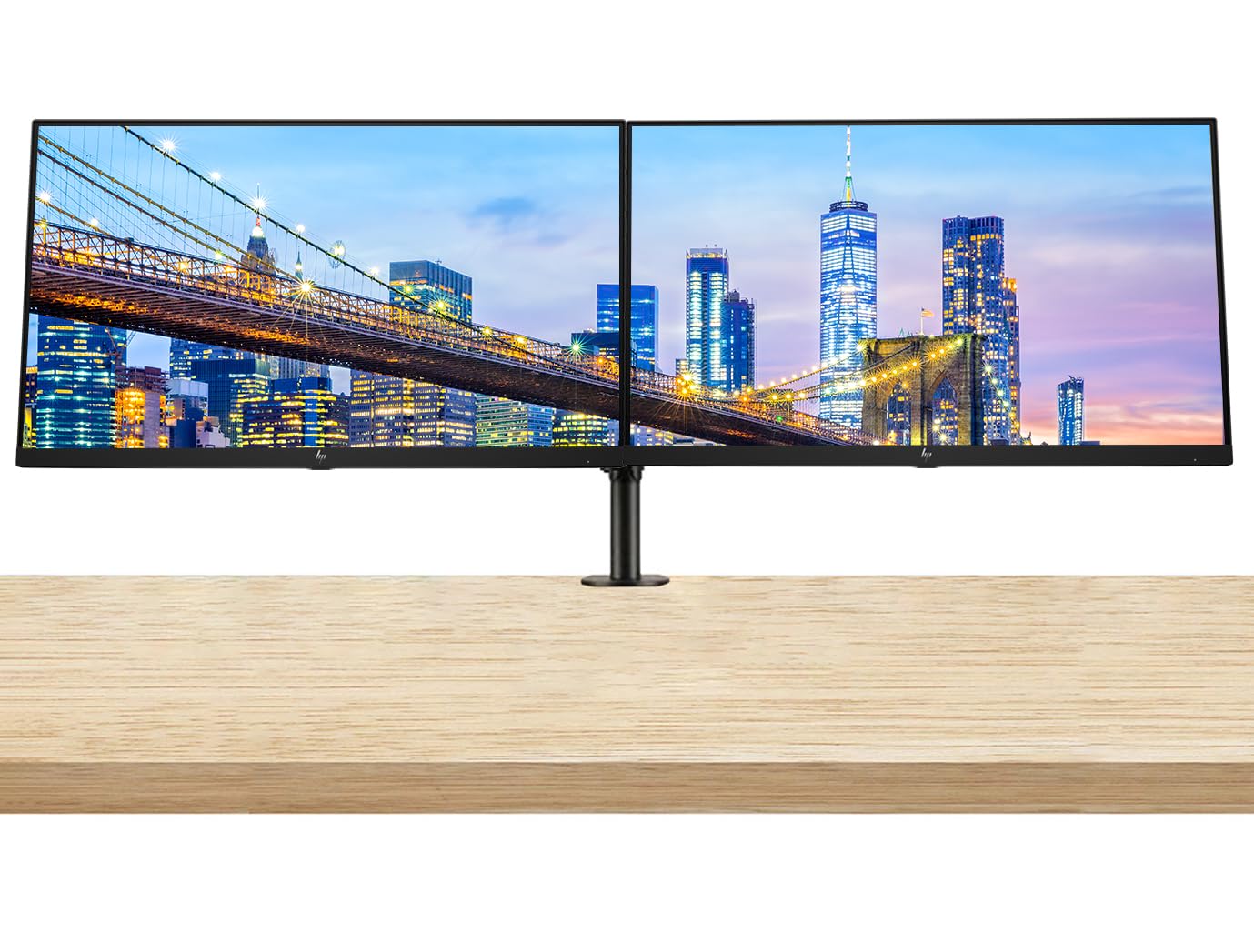 Hp P32U G5 32 Inch 2560 X 1440 Qhd Edge Led Lcd Monitor, 2-Pack Bundle With Built-In Speakers, Hdmi, Usb-C, Usb Hub, And Display