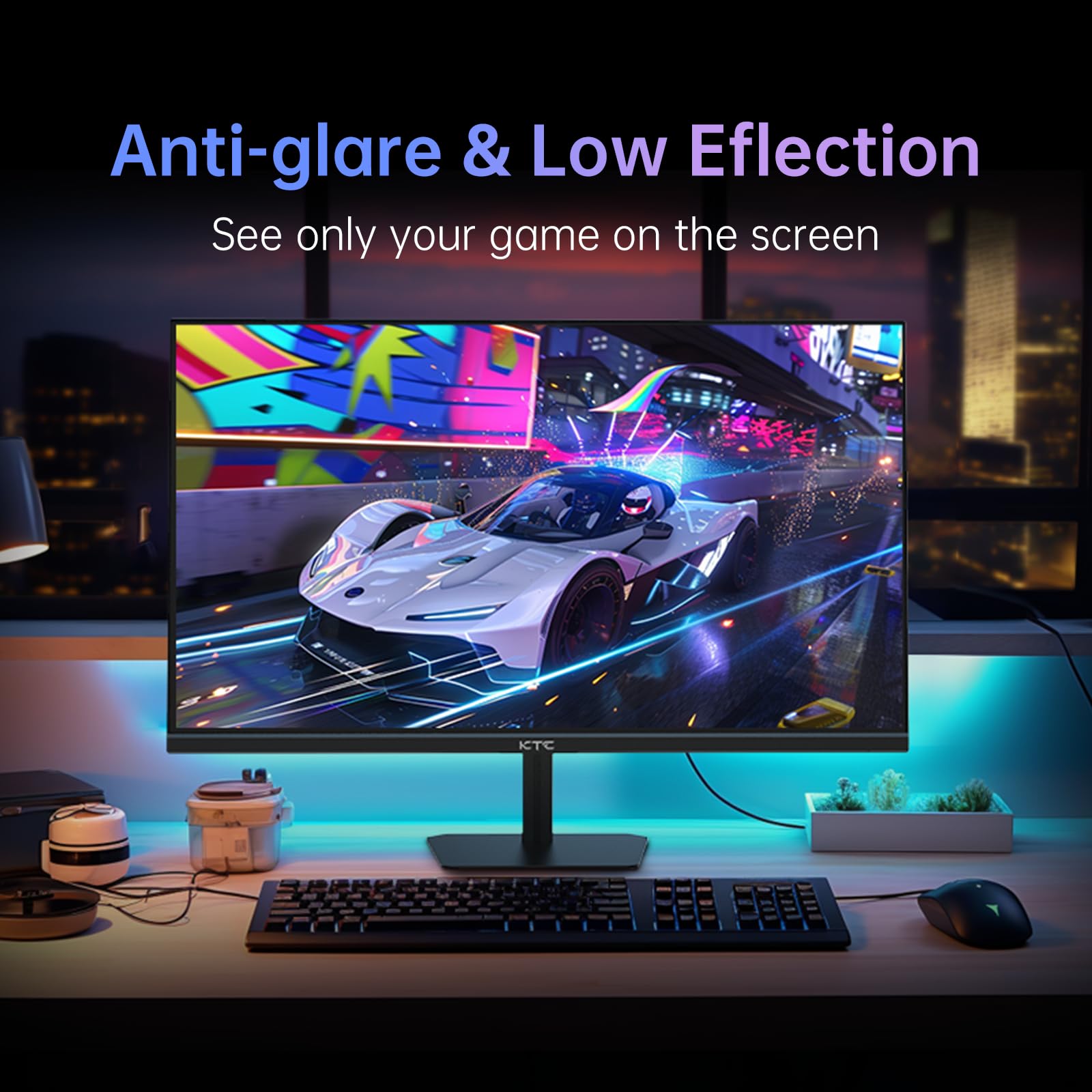 Ktc 24.5'' Gaming Monitor 180Hz Fhd,Fast Ips 1080P 1 Ms, 128% Srgb Hdr10,Freesync Hdmi X 2 /Dp X 1 Vesa Tilt Adjustable Xbox Ps5
