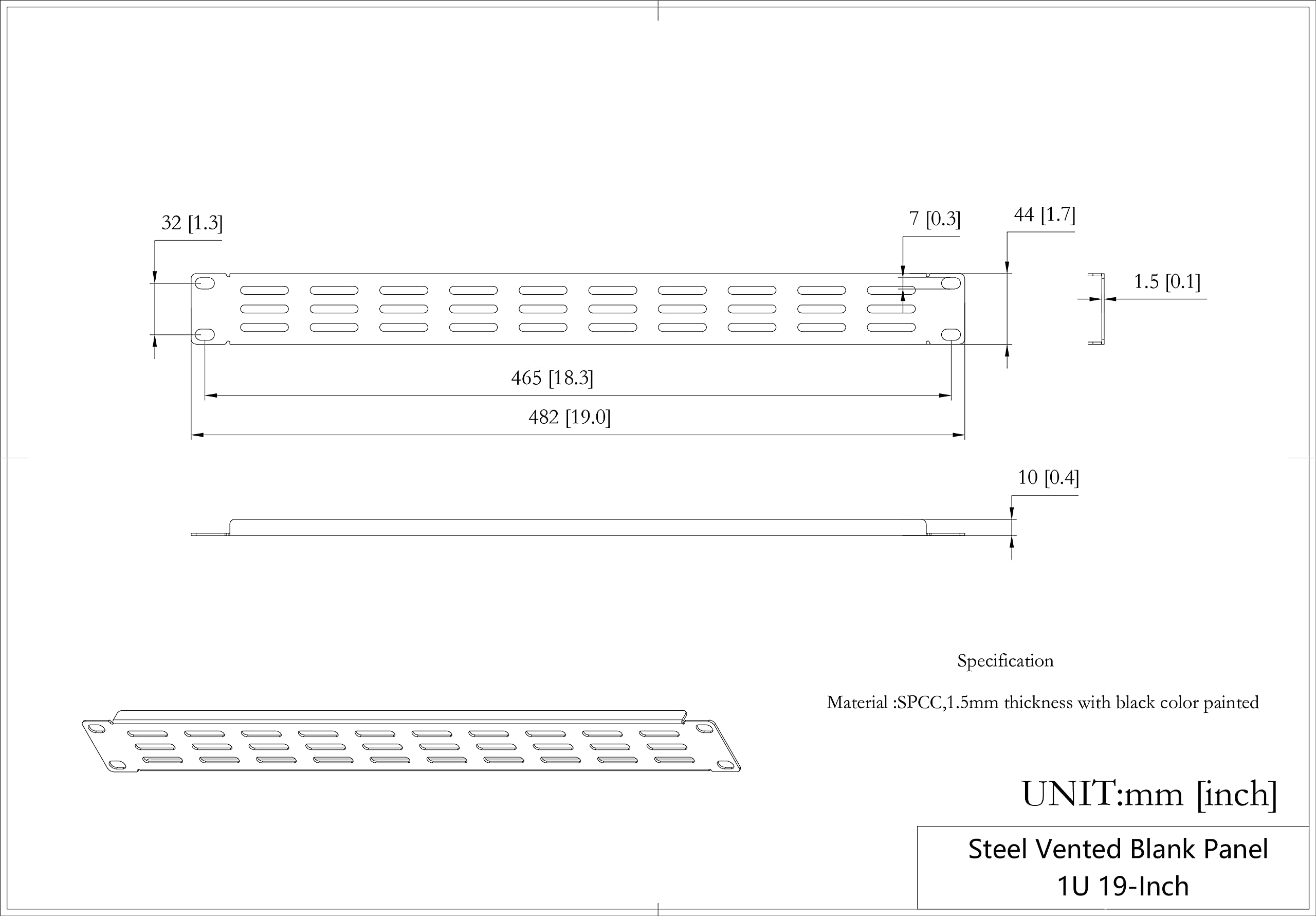 Qiaoyoubang 5 Pack Of 1U Vented Blank Panel   Steel Blank Rack Mount Panel Spacer For 19In Server Rack Cabinet Or Enclosure, Bla