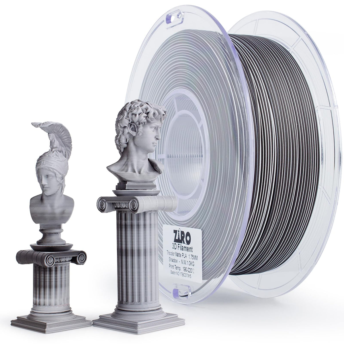 Ziro 3D Printer Filament, Color Change Filament 1.75Mm, Magic Color Coextrusion Pla Filaments Different Color, Dimensional Accur