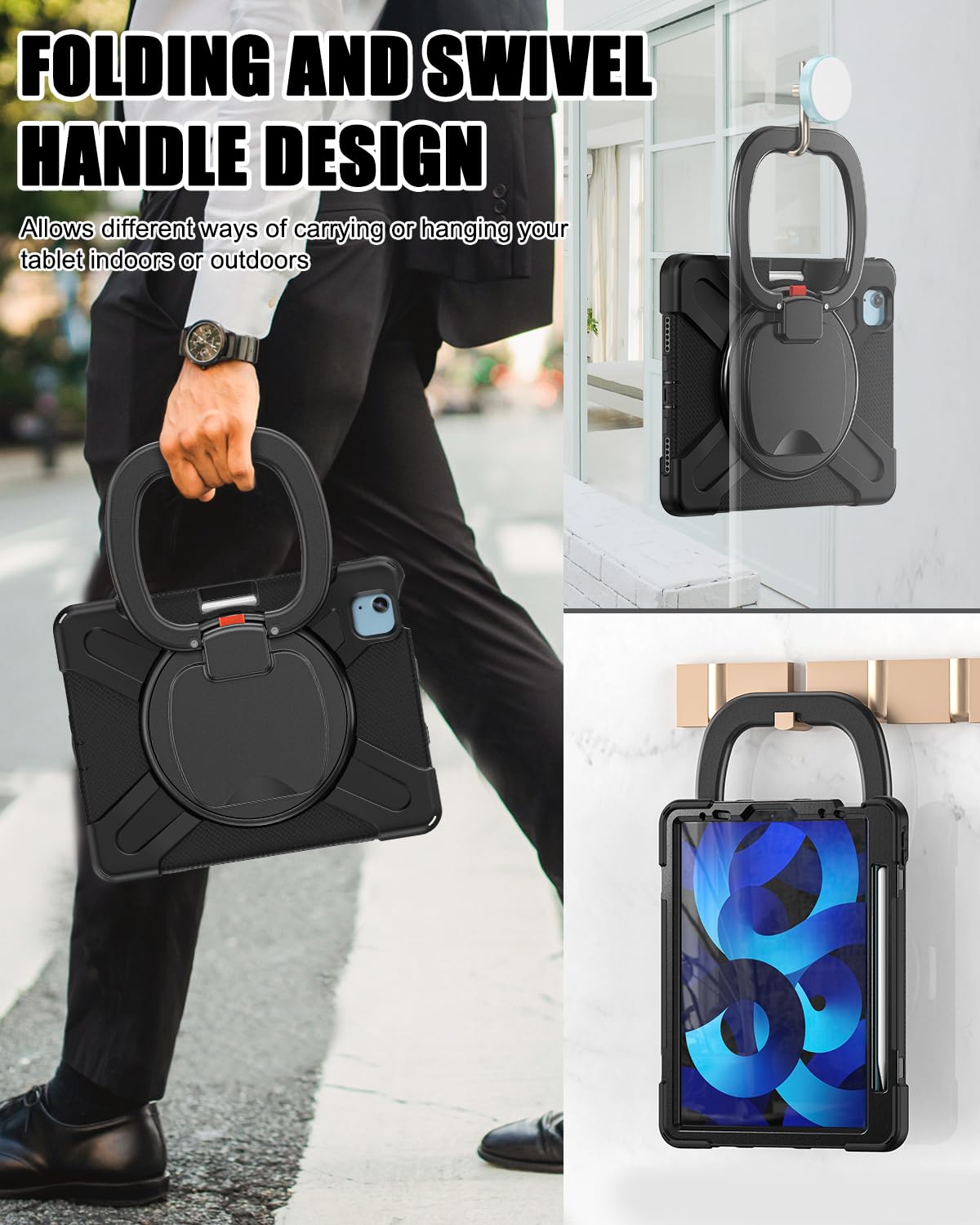 Braecn Protective Case For Ipad Air 5Th/4Th 10.9 Inch & Ipad Pro 11 Inch 4Th/3Rd/2Nd/1St Gen Silicone Case With Screen Protector