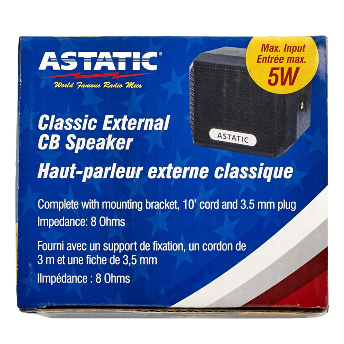 Astatic 302-VS4 External 5 Watt CB Speaker with 8 Ohms Impedance
