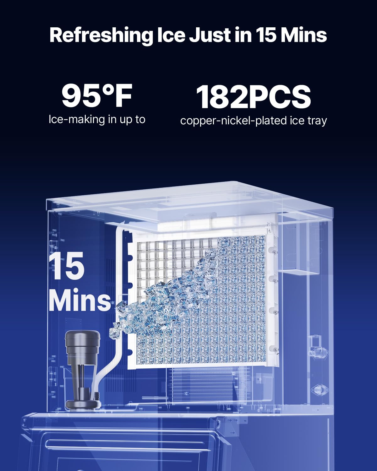 Vevor Commercial Ice Maker Machine - Head, 450 Lbs/Day Stainless Steel Ice Machine With Scheduled Ice-Making, Self-Cleaning, Adj