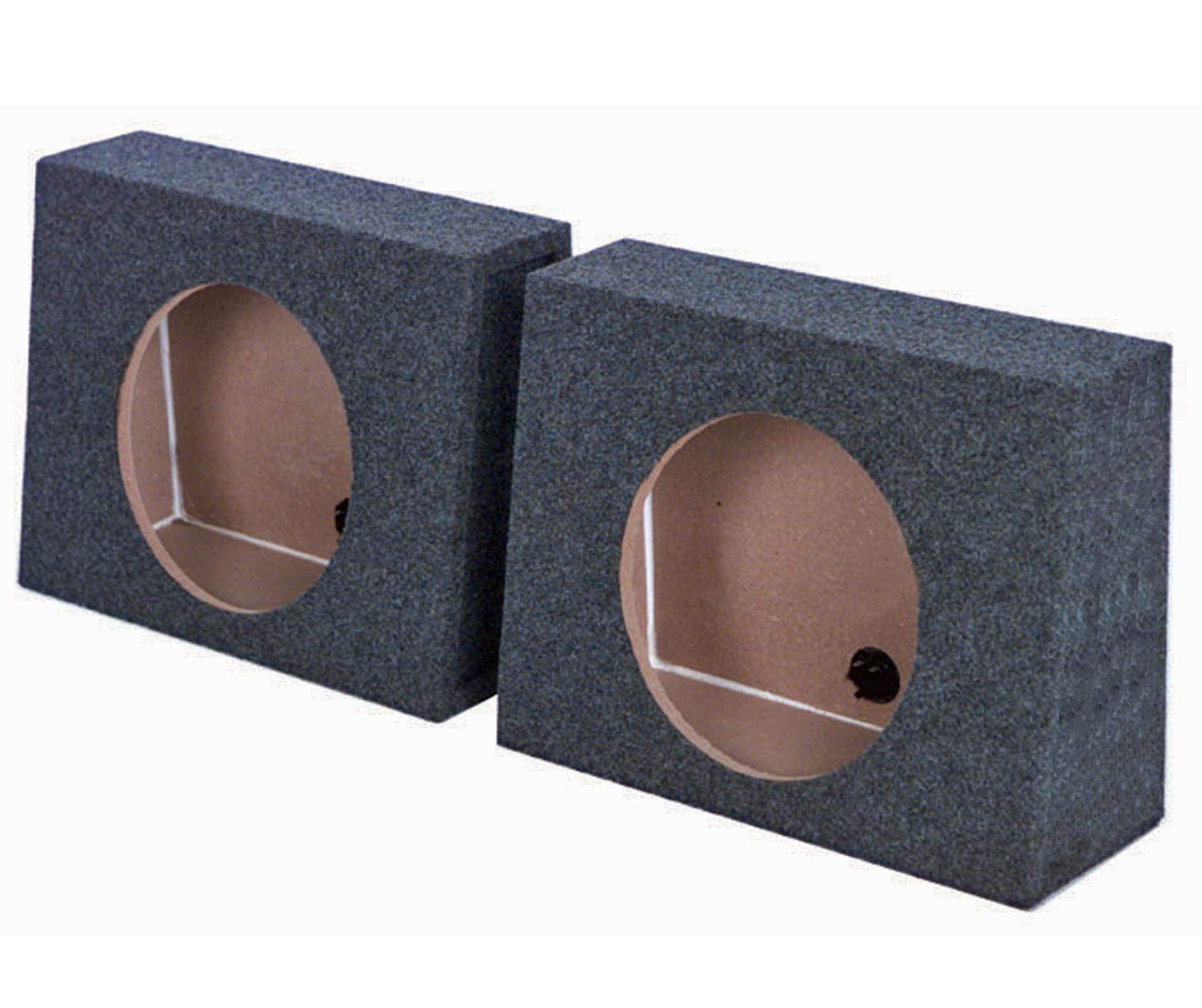 Qpower Qtw12 Single 12'' Sealed Car Audio Subwoofer Sub Box Enclosures, Pair