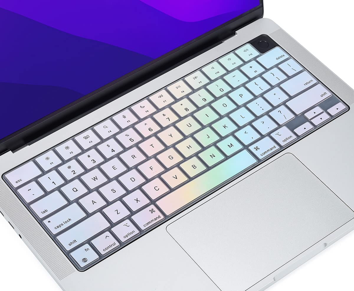 Casebuy Keyboard Cover For Macbook Air 15'' M2 A2941, Macbook Air 13.6'' M2 A2681, 2023 2021 Macbook Pro 14'' 16'' A2442 A2779 A