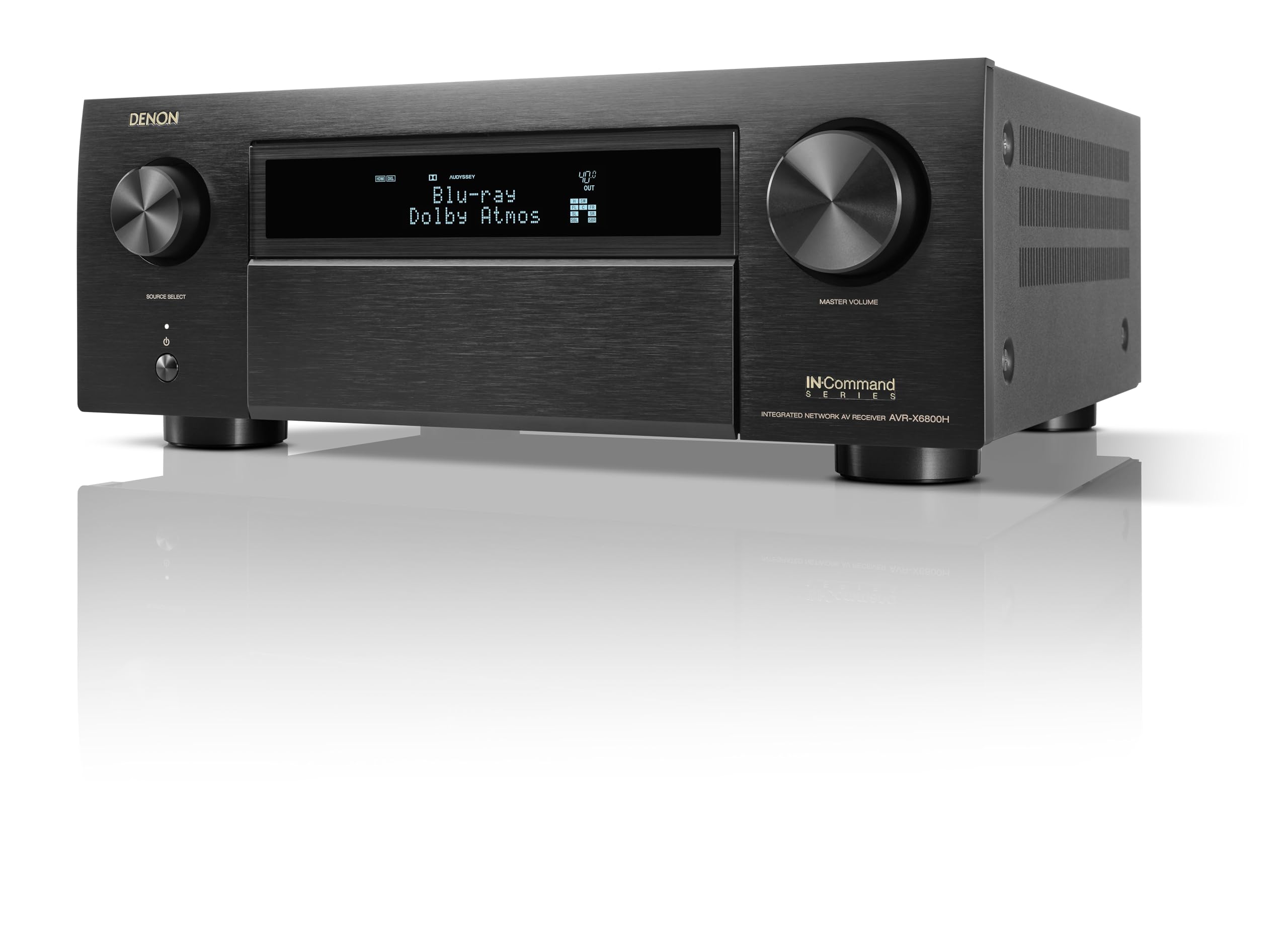 Denon Avr X6800H 11.4 Channel Av Receiver   140W/Channel, Wireless Streaming Via Built In Heos, Wifi, & Bluetooth, Supports Dolb