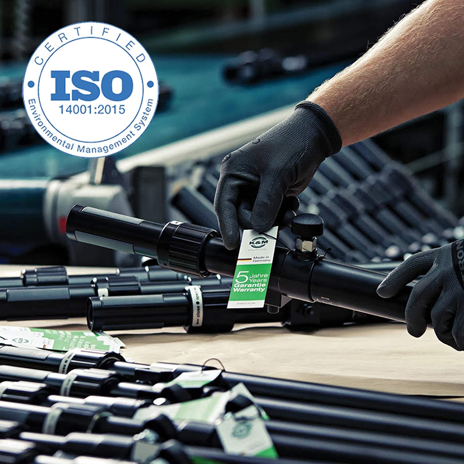 K&M Knig & Meyer 17580.014.95 Heli 2 Acoustic Guitar Stand | Folding A-Frame For Acoustic Guitars | Adjustable & Collapsible | S