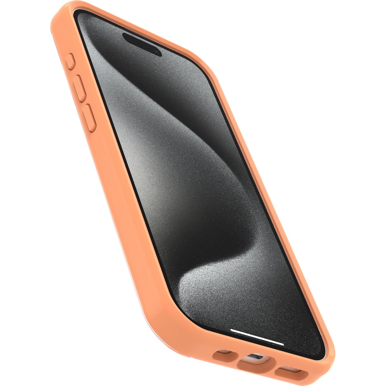 Otterbox Iphone 15 Pro (Only) Symmetry Series Clear Case   Fungi (Orange), Snaps To Magsafe, Ultra Sleek, Raised Edges Protect C