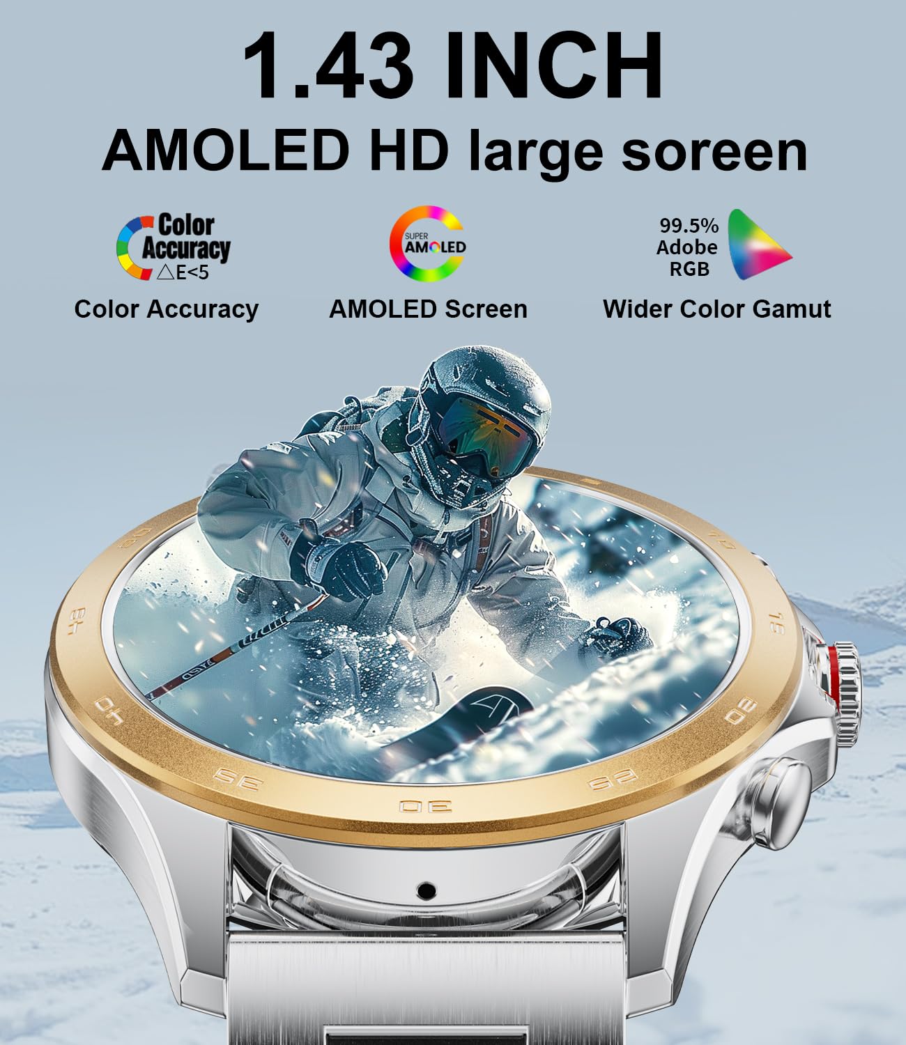 Lige Smart Watches For Men,1.32 Inch Smart Watch With Bluetooth Calls/Message Push, 20 Sport Modes,Ip67 Waterproof Mens Smartwat