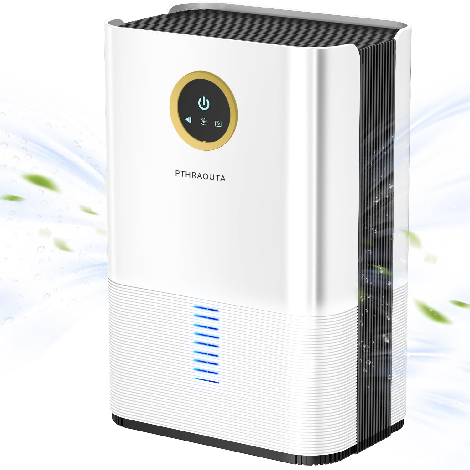 Pthraouta Dehumidifier For Room For Home, 50 Oz Water Tank(850 Sq.Ft) Dehumidifiers Safe Drainage Auto Off Odor Removal 2 Duak C