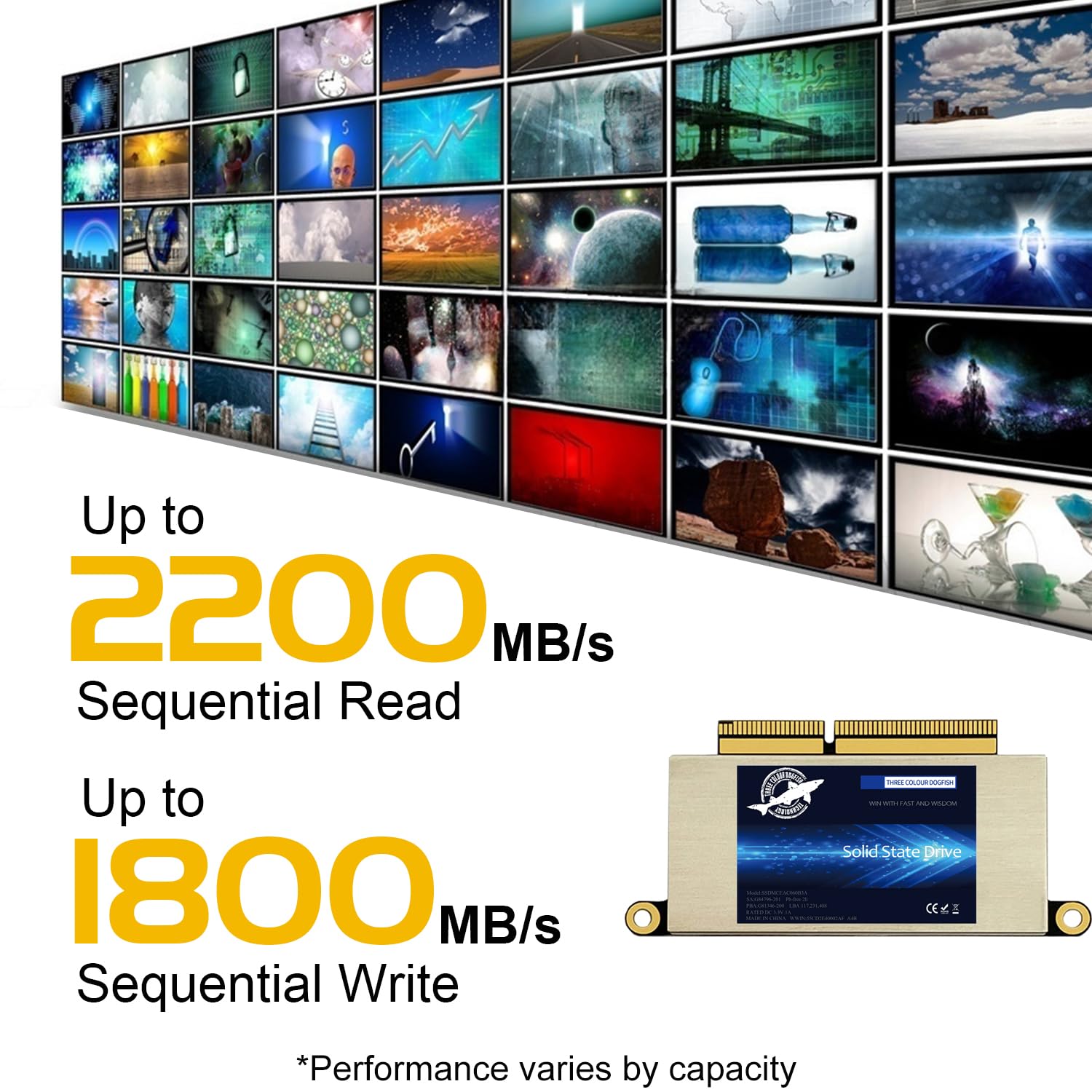 Dogfish Ssd 1Tb Internal Solid State Drive Pcie Nvme Gen3.0X4 For Upgrade 2016 2017 13'' Macbook Pro A1708(Emc 2978/3164 Non Tou