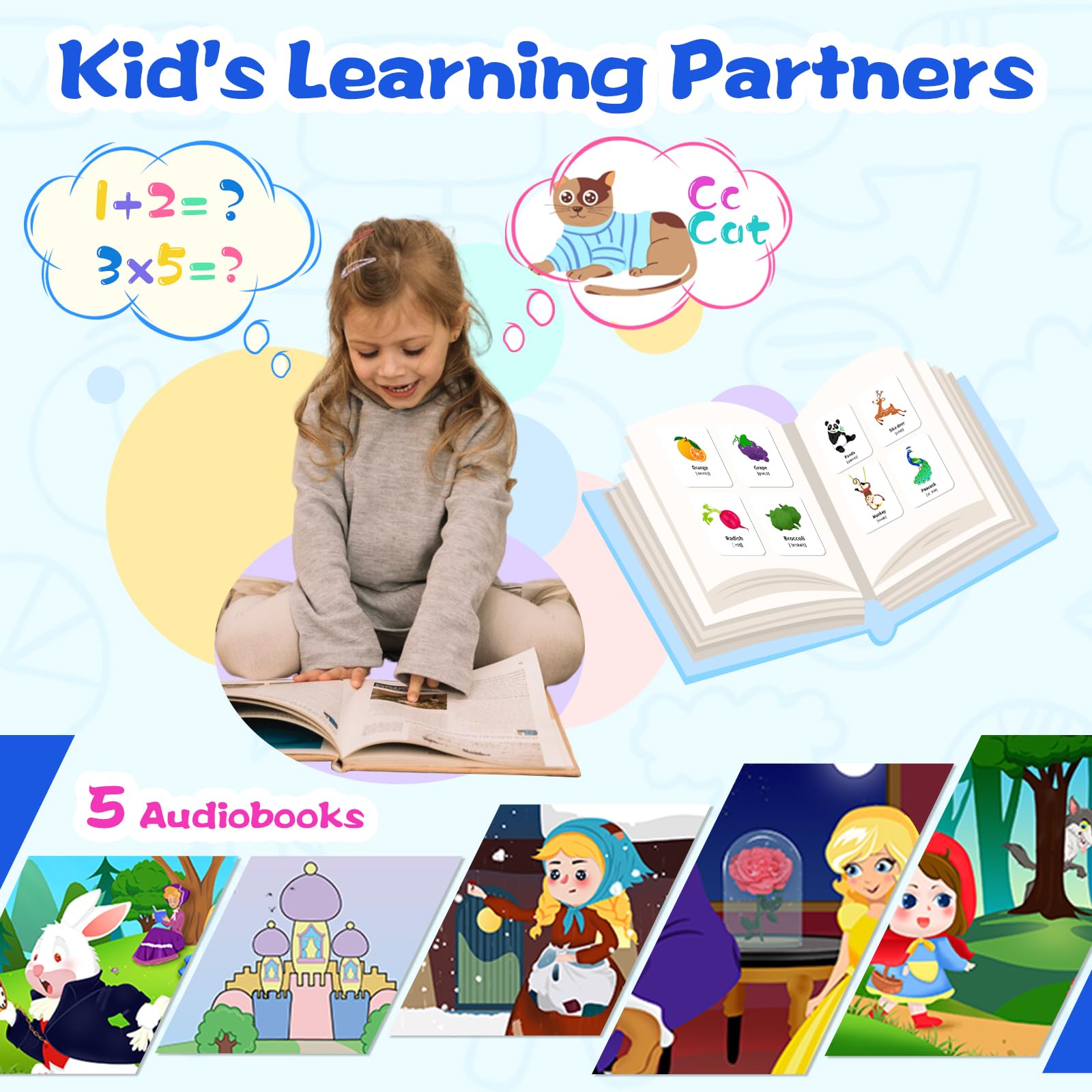 Xipax Smart Watch For Kids Suitable For Boys And Girls 4-12 Years With 19 Games Camera Video Music Alarm Clock Audiobook Learn C