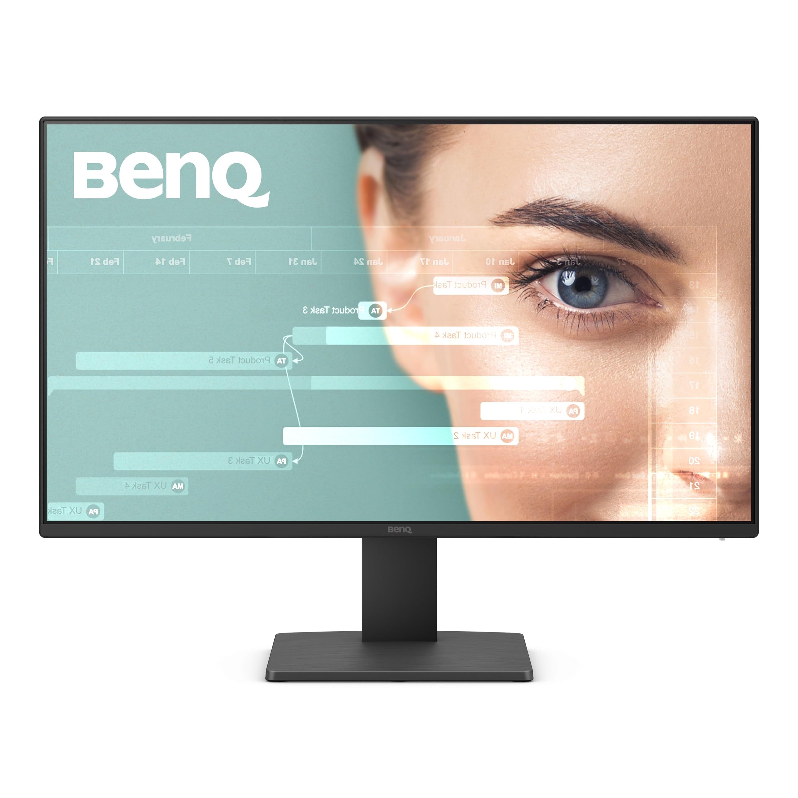 Benq Gw2491 23.8    1080P Fhd 100Hz Ips Eye Care Monitor, Hdmi, Displayport, 1080X1920, Ultra Slim Bezel, Tuv Certified, Flicker