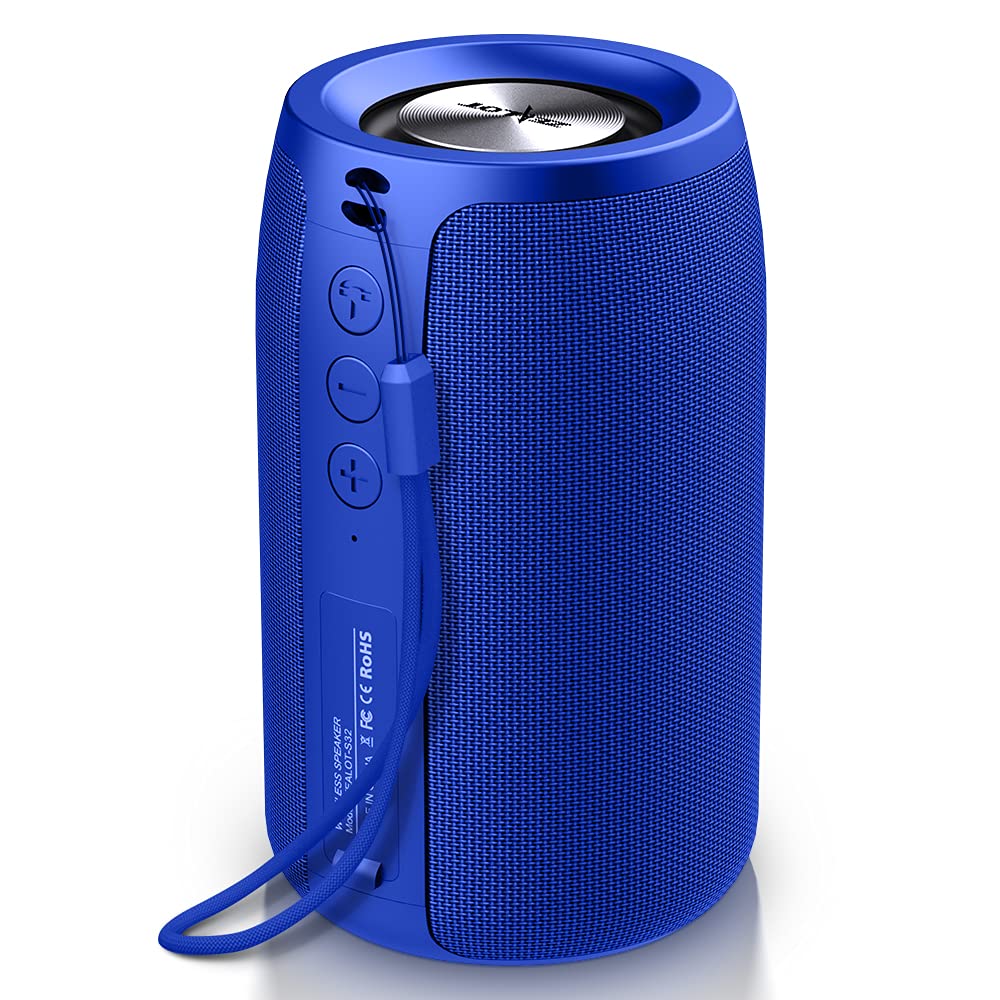 ZEALOT Bluetooth Speaker, Portable Speaker S32,Wireless for Outdoor,IPX5 Waterproof, Bluetooth 5.0, Dual Pairing, USB, TF Card, 