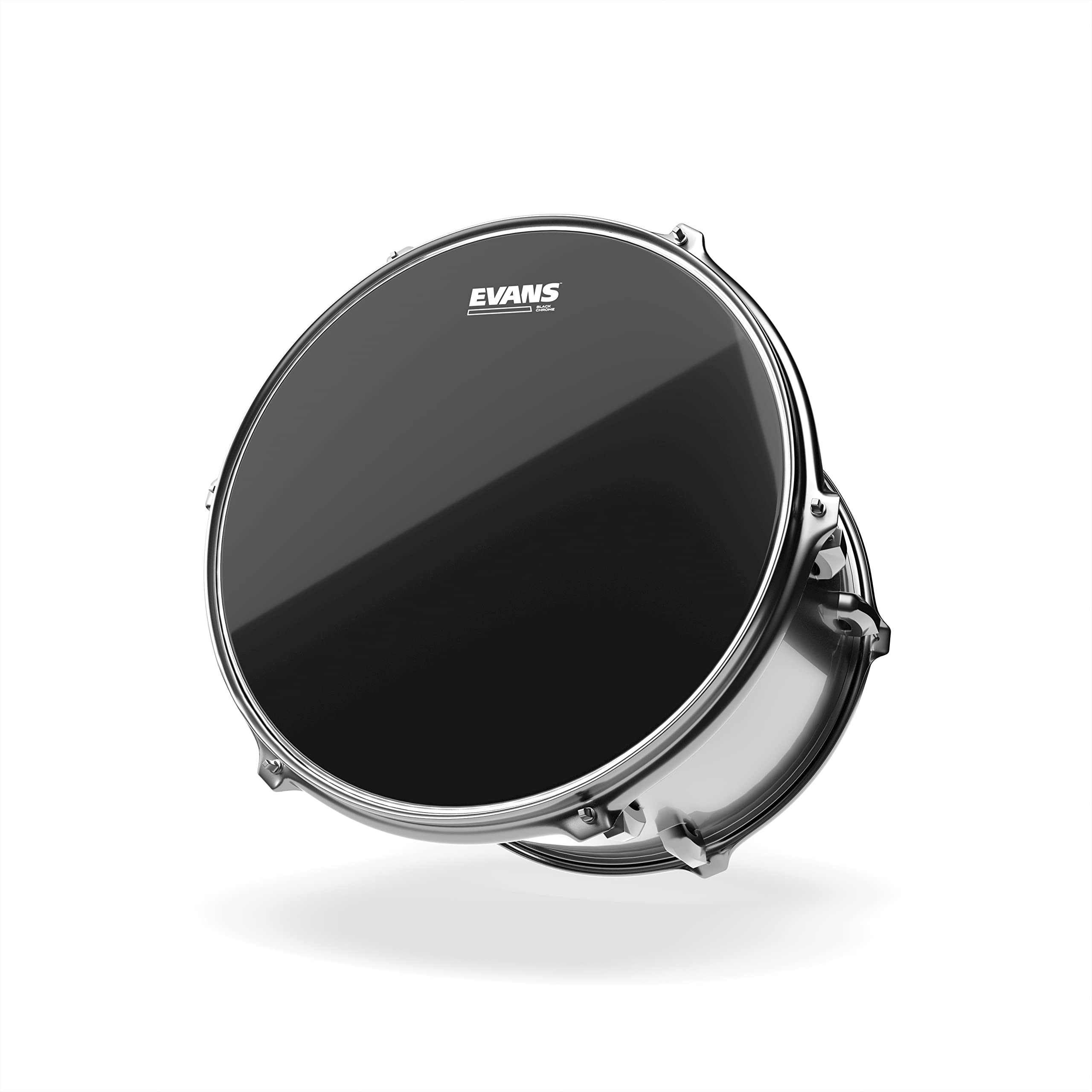 Evans Drum Heads   Black Chrome Tompack, Standard (12 Inch, 13 Inch, 16 Inch)