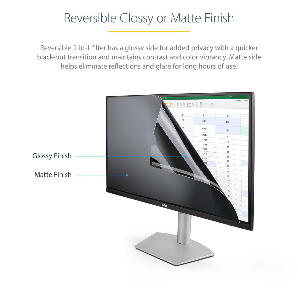 StarTech.com Monitor Privacy Screen for 23 Display - Computer Screen ...