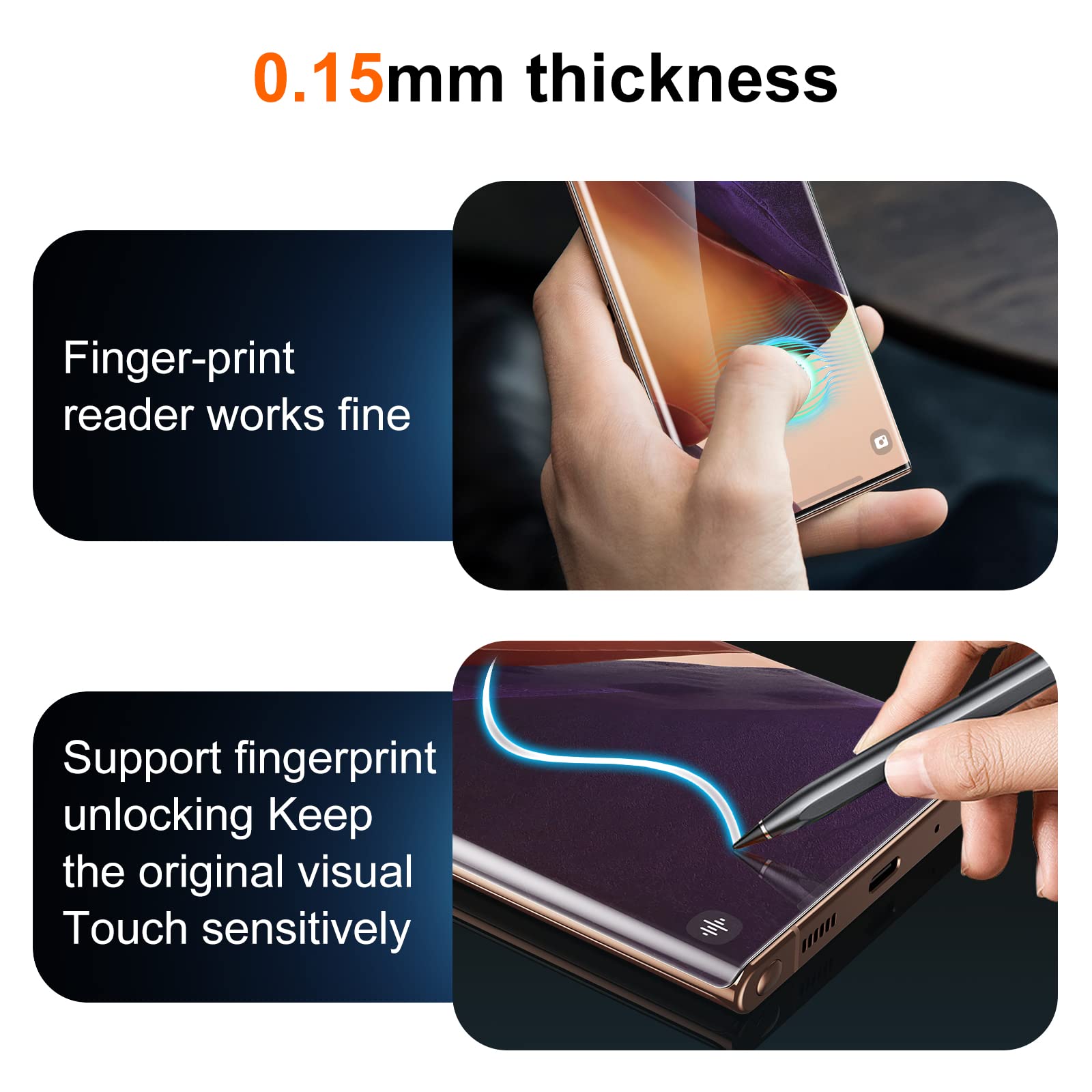 Uniqueme [2+2 Pack] Compatible With Samsung Galaxy Note 20 Ultra 6.9 Inch Soft Tpu Screen Protector ?Not Glass? And Camera Lens