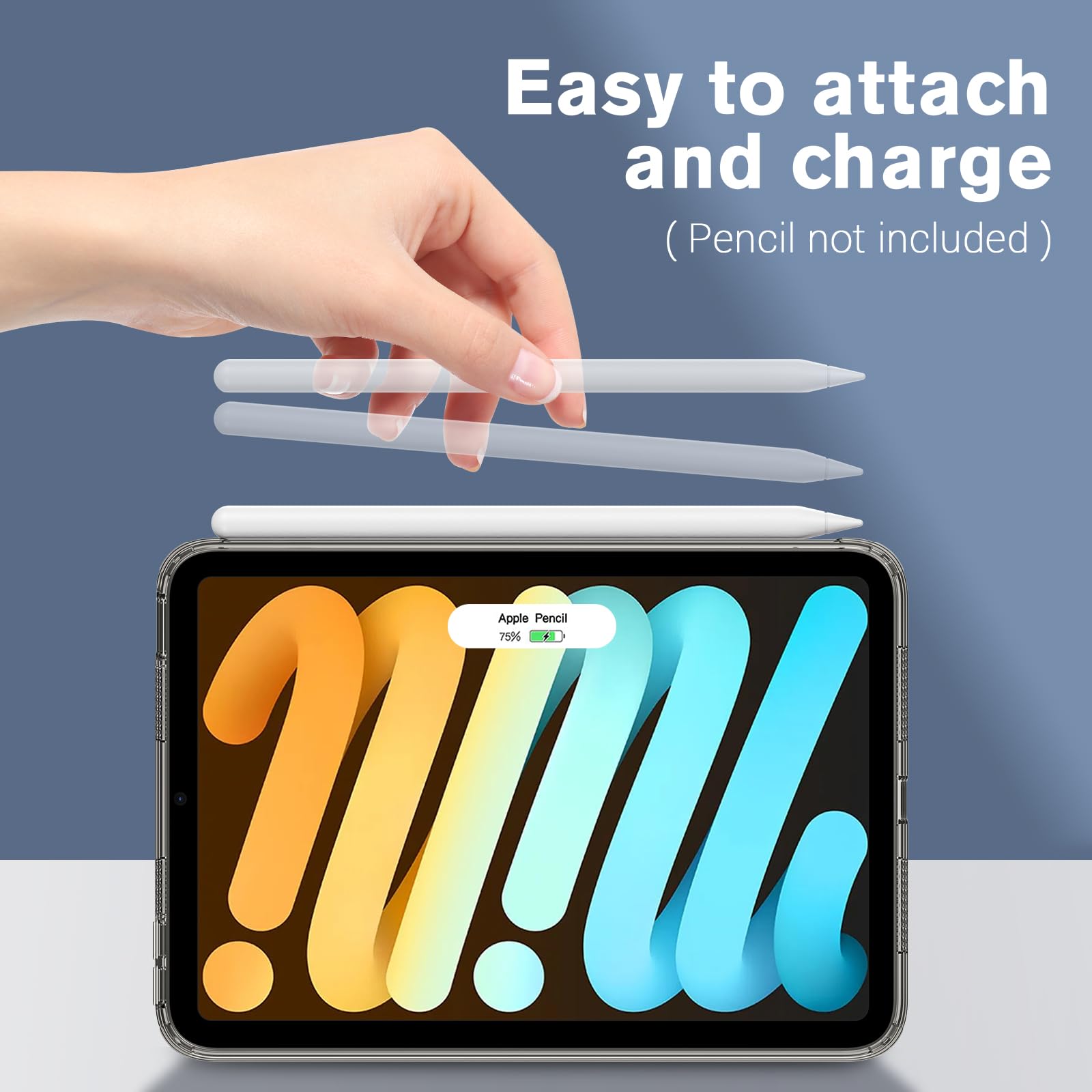 Procase Clear Case For Ipad Mini 6 8.3 Inch 2021, Slim Light Transparent Anti Yellow Back Cover For Ipad Mini 6Th Generation 8.3