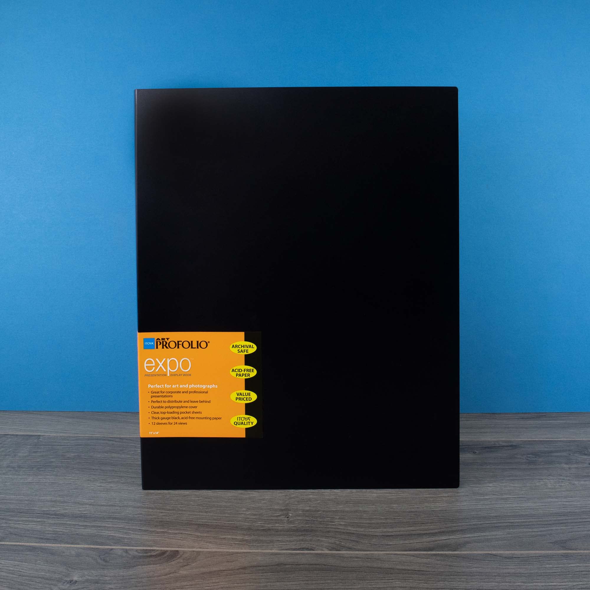 Itoya Xp 12 11 Art Profolio Expo 11X14In. Art Size 12 Page/24 View Design Black
