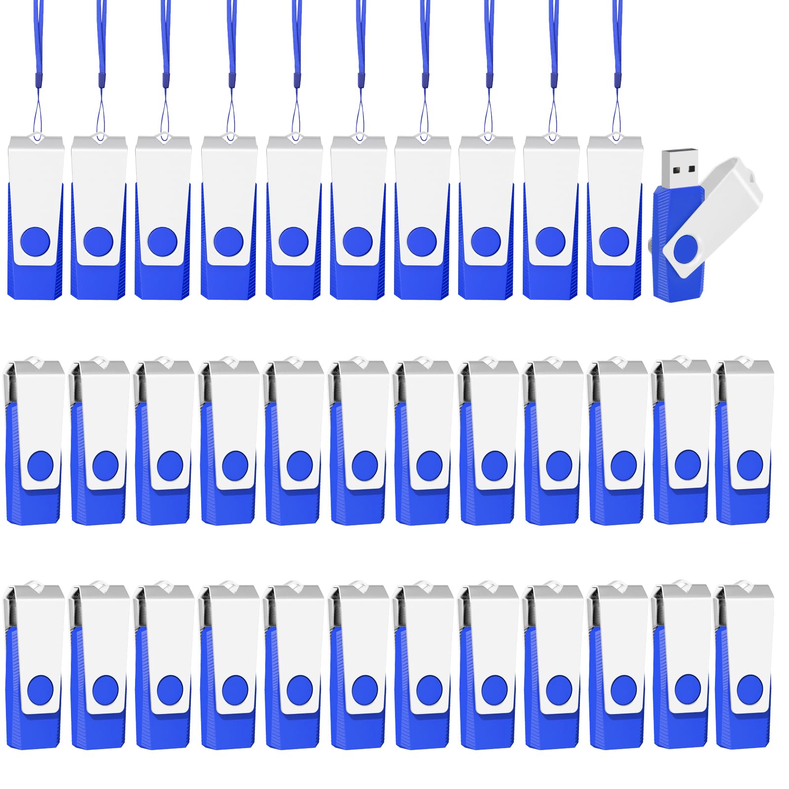 Eastbull 100 Pack Of Flash Drives 2Gb, Bulk Usb 2.0 Flash Drives Pack Usb Drives Bulk Thumb Drives In Bulk With 100 Lanyards And