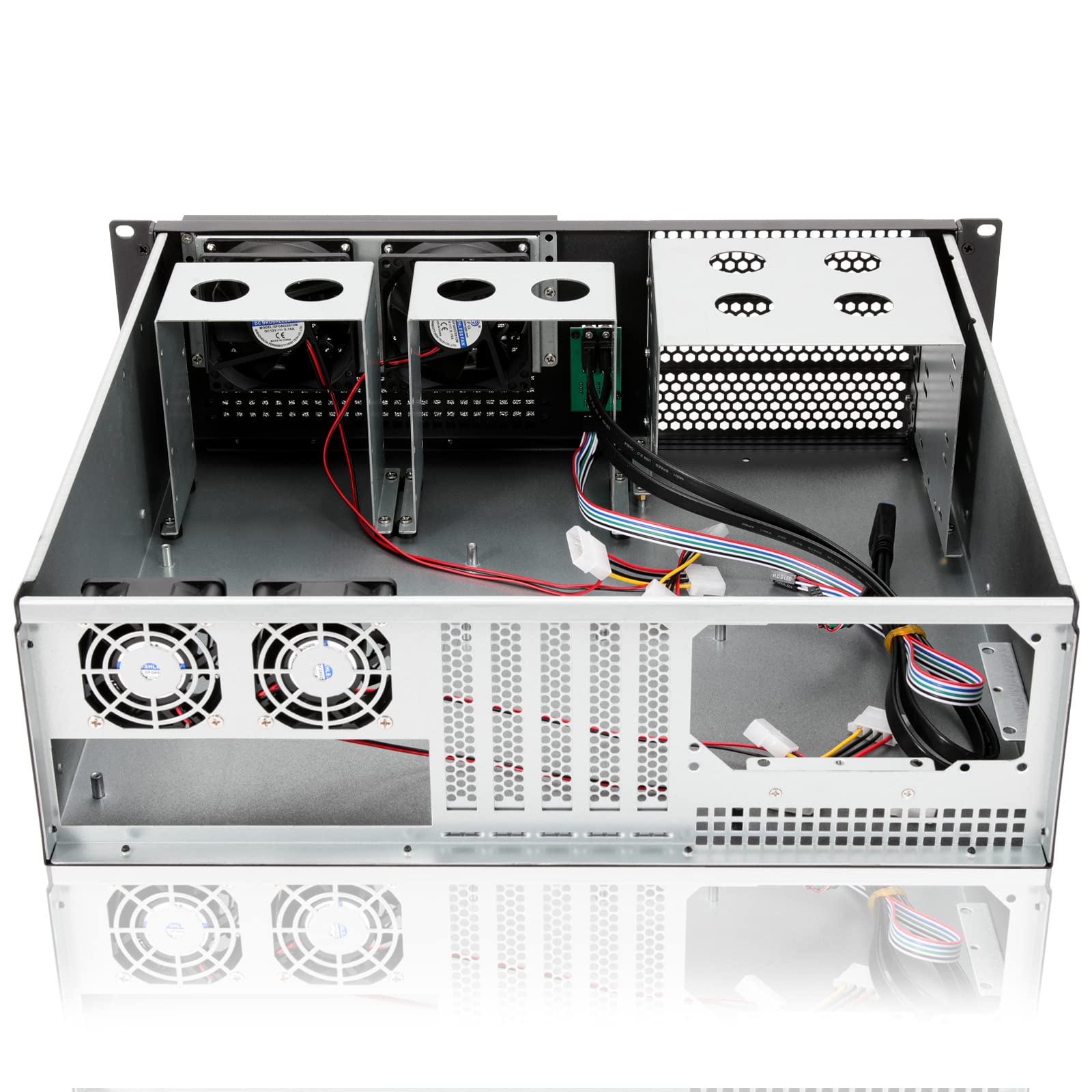 Rackchoice 3U Rackmount Server Chassis Matx/Mini Itx 3X5.25 Support Atx Psu With Either Top/Bottom Or Side Cooling And Sfx Psu (