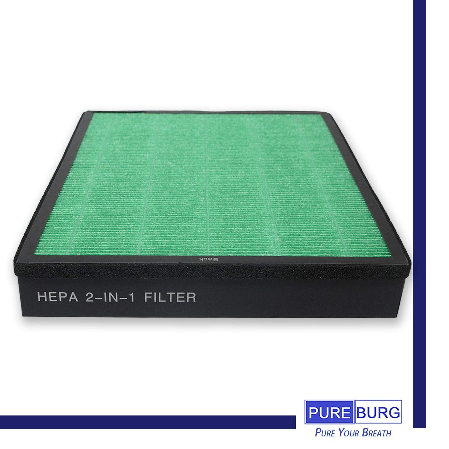 Pureburg Replacement Filter Set Compatible With Coway Airmega 400 400S Air Purifier,1 Pack (2 Filters) H13 Hepa Activated Carbon