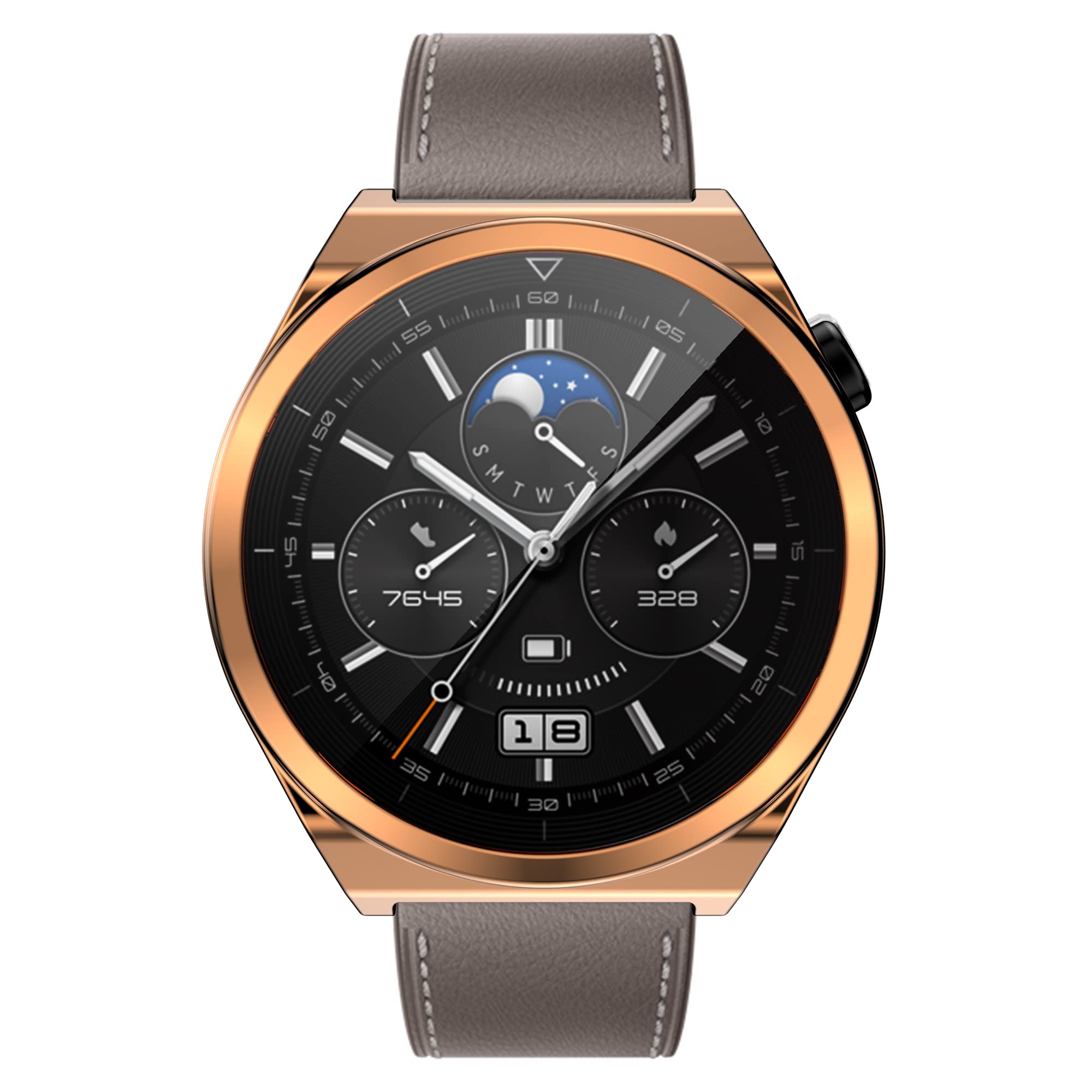 Fitturn Compatible With Huawei Watch Gt3 Pro 46Mm 43Mm Soft Tpu Scractch Resist Frame Shock Case Protector Protective Cover Shel
