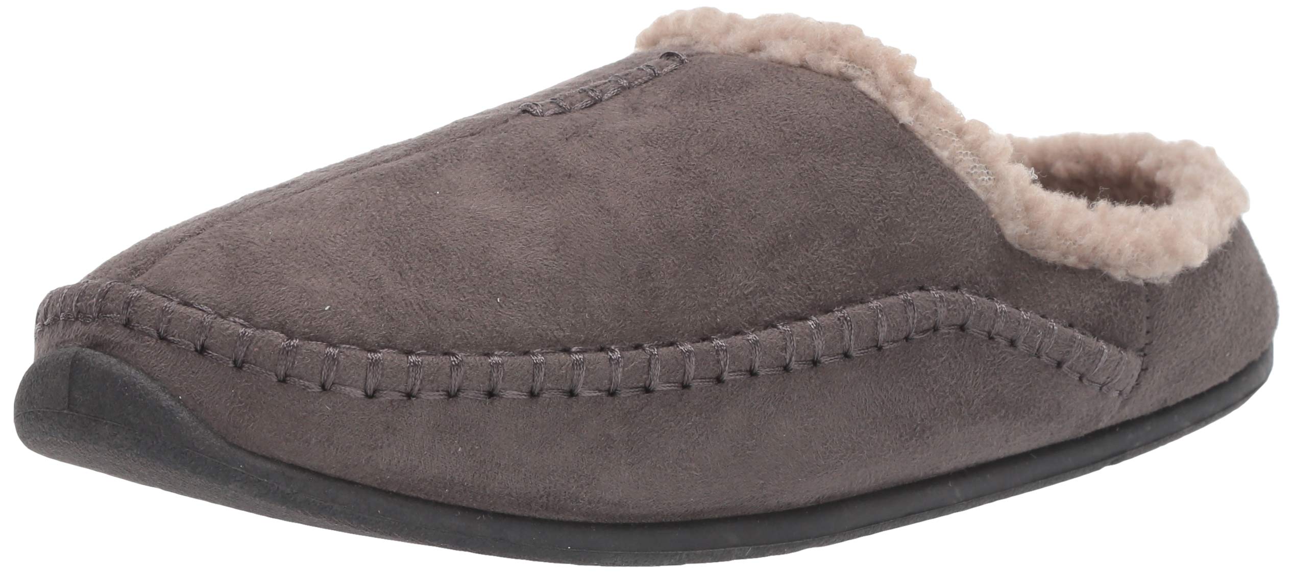 Deer Stags Mens Nordic Slipper, Charcoal, 10 W Us