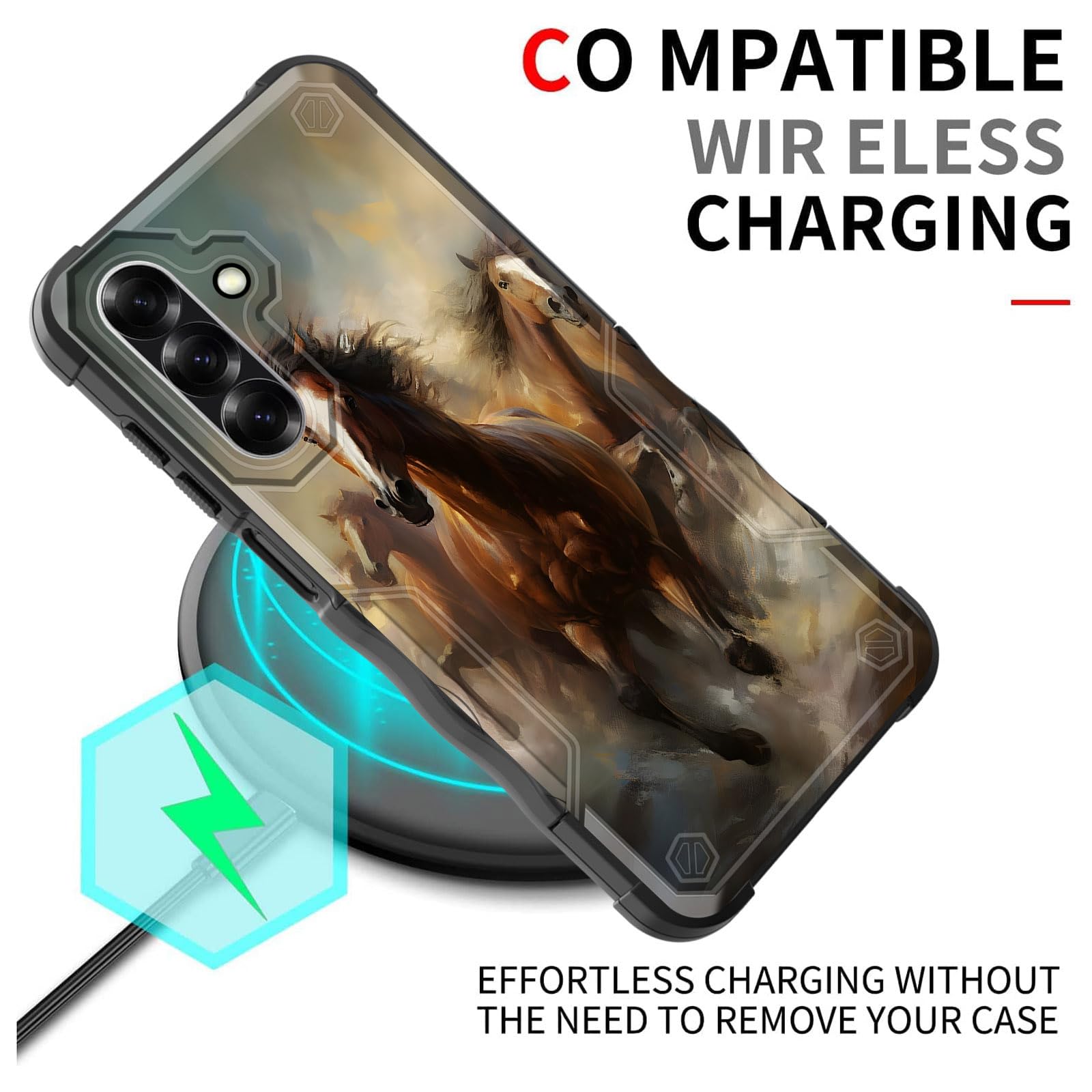 Efgwsder For Galaxy A26 5G Case,[Dual Layer][10 Ft Military Grade Drop Protection] Heavy Duty Shockproof Case For Samsung Galaxy