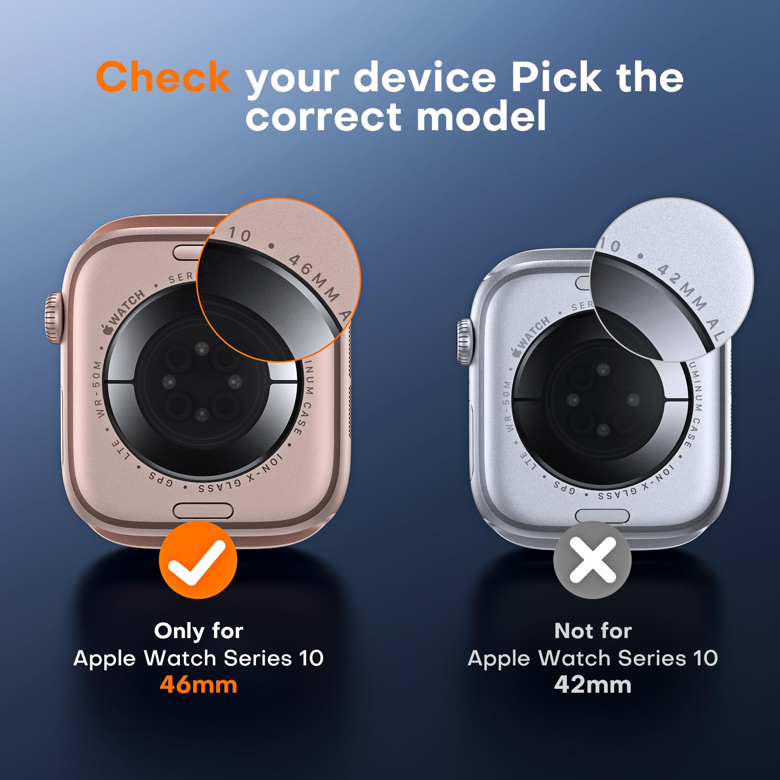 Tocol 8 Pack Screen Protector For Apple Watch Series 10 46Mm,[Hd Clear] [Scratch Resistant] [Bubble Free] [Easy Installation] Ul