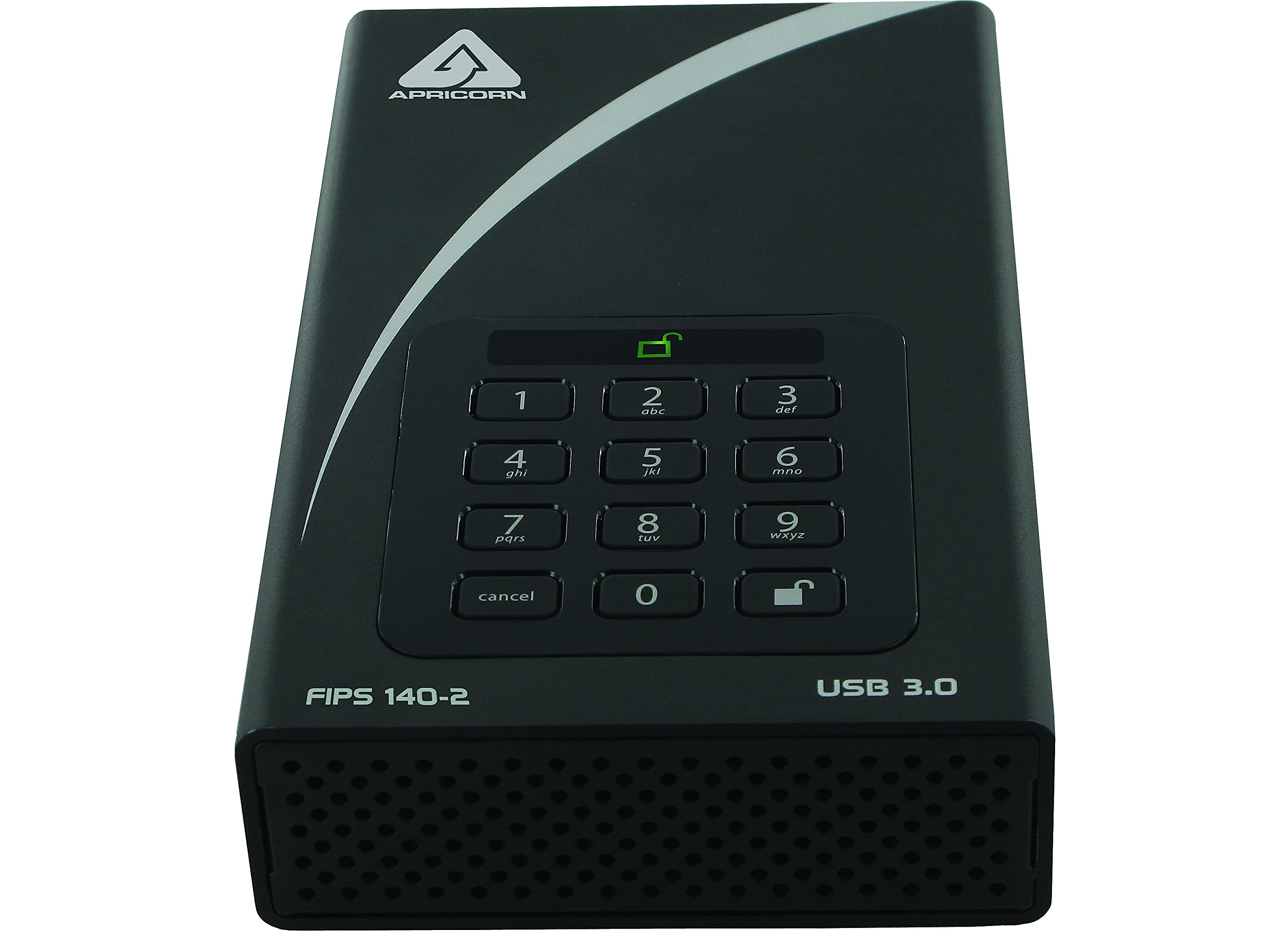 Apricorn 12Tb Aegis Desktop Padlock Fips 140-2 Validated 256-Bit Encrypted Hard Drive (Adt-3Pl256F-12Tb)