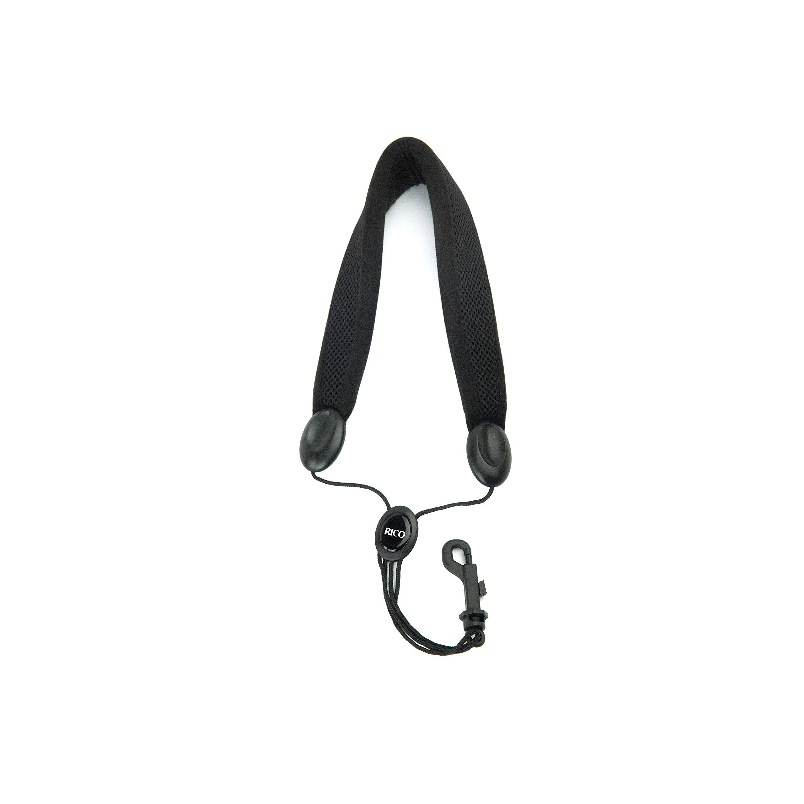 D'Addario D'Addario Saxophone Neck Strap   For Alto Saxophone & Soprano Saxophone   Padded Sax Neck Strap   Snap Hook,Black,Sja1