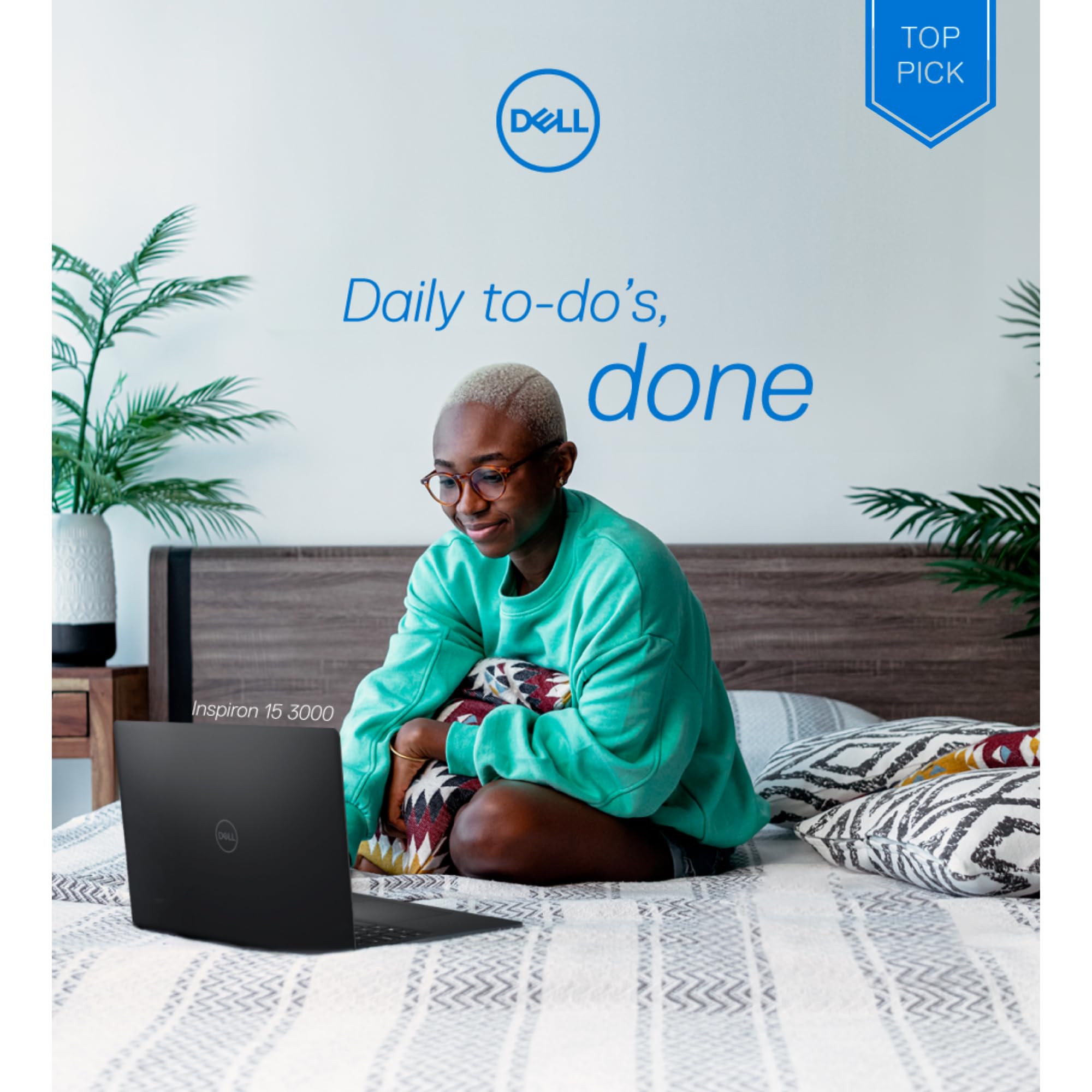 Dell Essential Inspiron 15 3000 Laptop With Microsoft Office, 16Gb Ram, 1Tb Storgae, 15.6 Hd Anti-Glare Display, Intel Celeron N