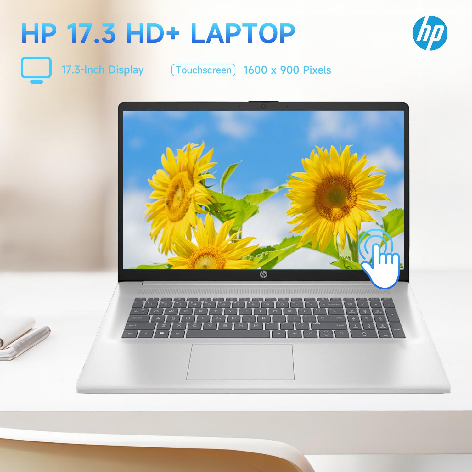Hp 17.3'' Touchscreen Laptop, Intel Core I3-N305, 32Gb Ram, 128Gb Emmc + 1Tb Ssd, Numeric Keypad, Webcam, Hdmi, Wi-Fi 6, Windows