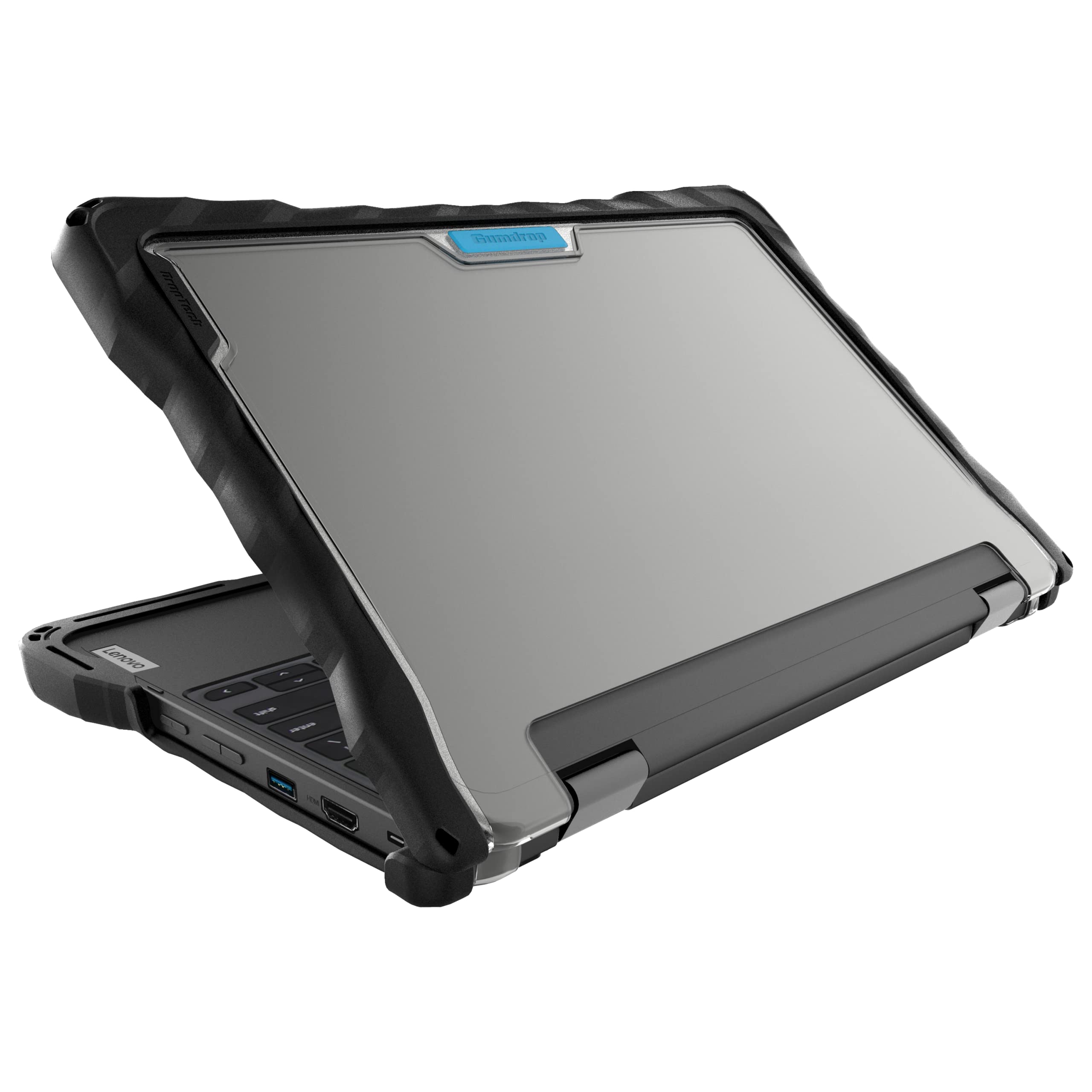 Gumdrop DropTech Custom Case Lenovo 300e|300w 500e|500w 3rd Gen (2-in-1)-Drop Tested Protection Rubberized Thread on Sides Seaml