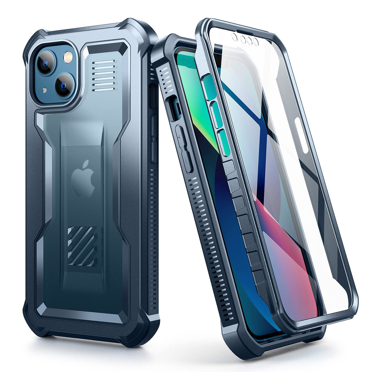Dexnor For Iphone 13 Case For Iphone 14 Case With Screen Protector, 360 Full Body Protective Shockproof Defender Dual Layer Heav