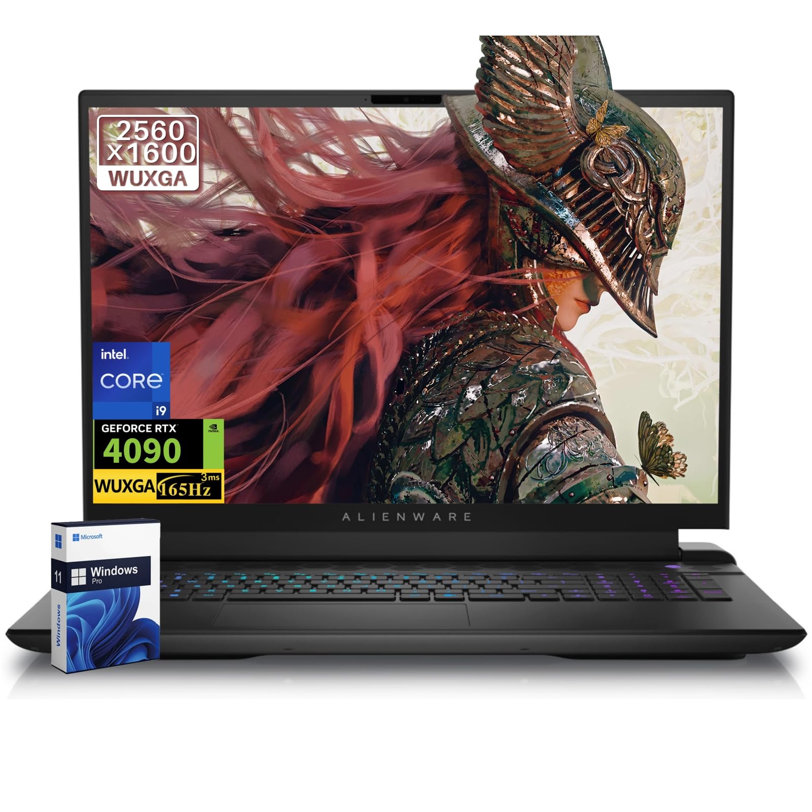 Dell Alienware M18 R2 Gaming Laptop, Nvidia Rtx 4090 16Gb Gddr6, Intel I9 14900Hx, 18'' 2K Qhd+ (2560X1600) 165Hz 3Ms, 64 Gb Ddr