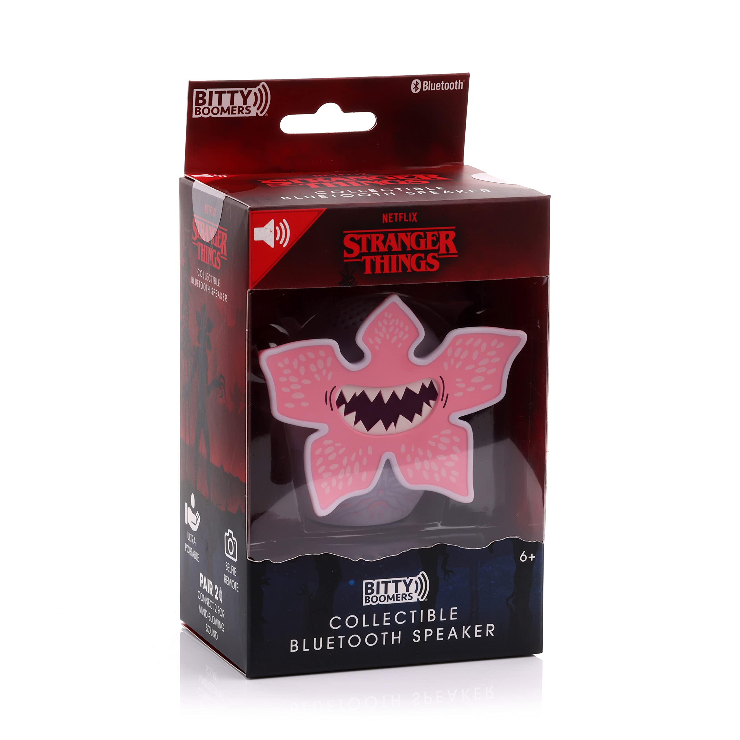 Bitty Boomers Netflix: Stranger Things   Damaged Demogorgon   Mini Bluetooth Speaker